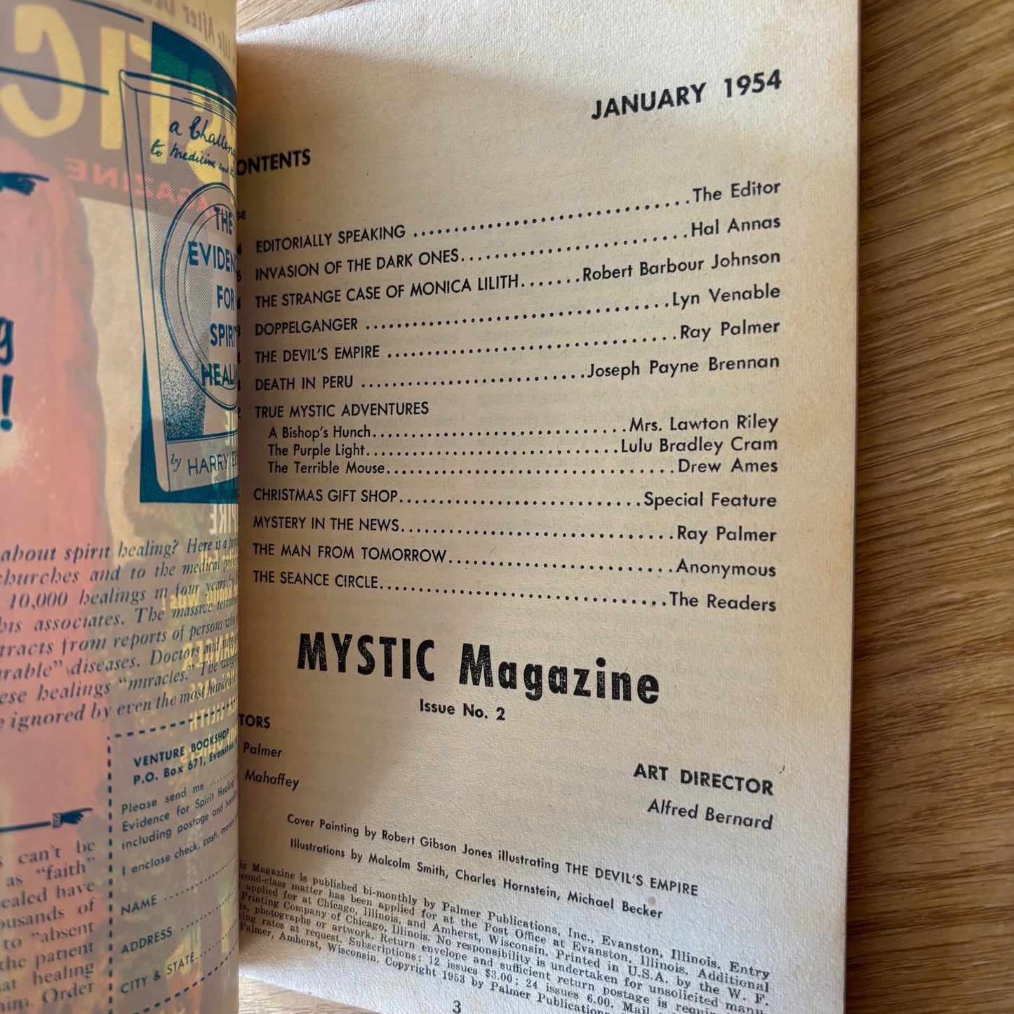 Ray Palmer, Bea Mahaffey, eds. - Mystic Magazine - January 1954