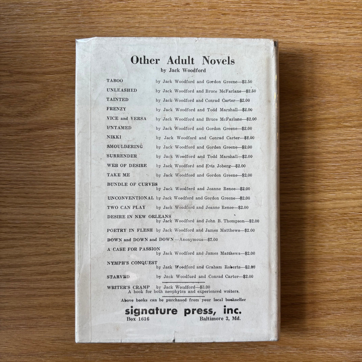 Jack Woodford & Orrie Hitt - Leased - First Edition