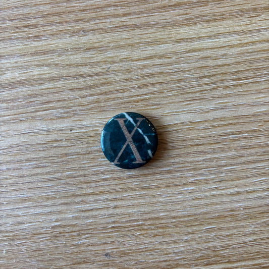 X - Original 1980s Promo Button