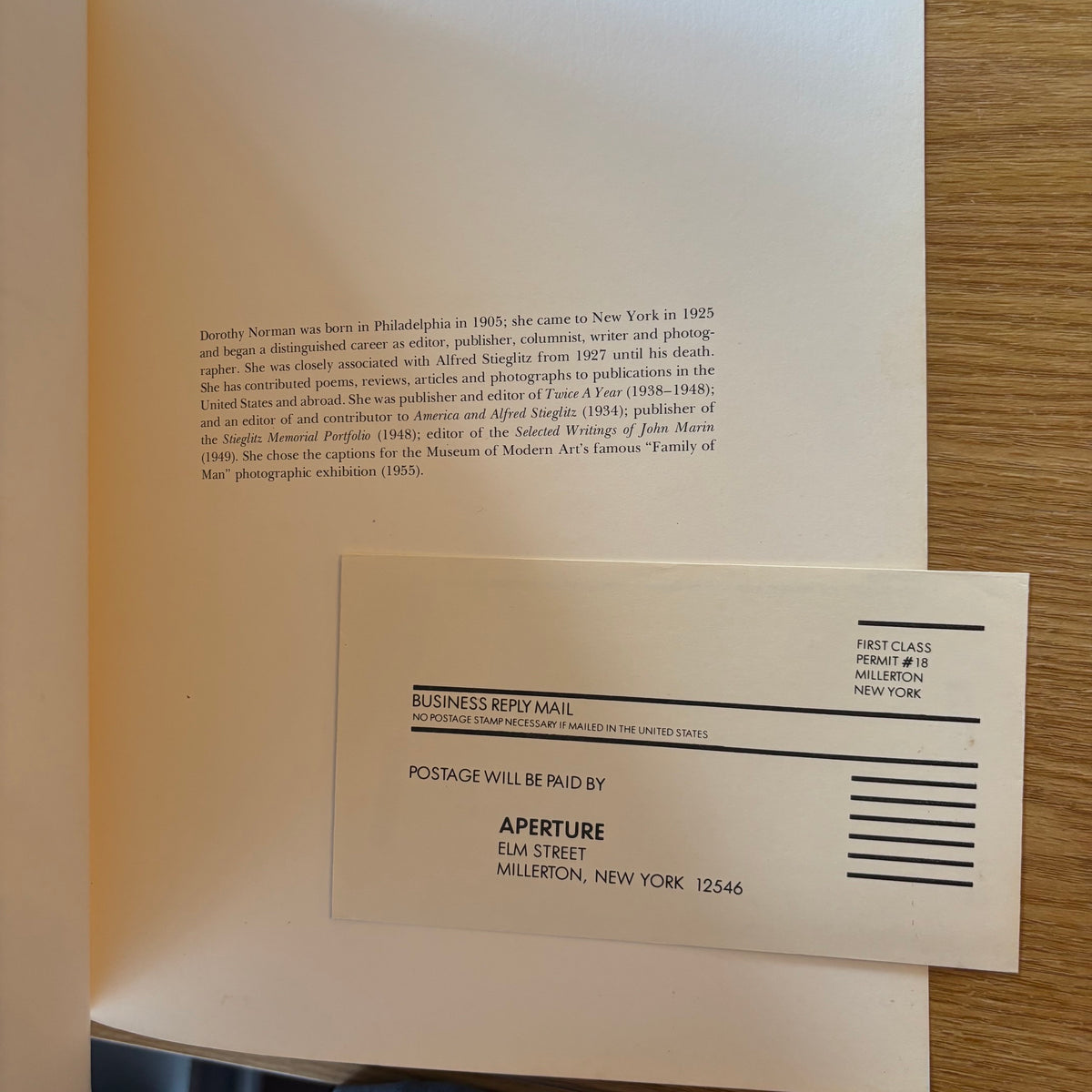 Dorothy Norman - Alfred Stieglitz: An American Seer - Signed First Edition Paperback