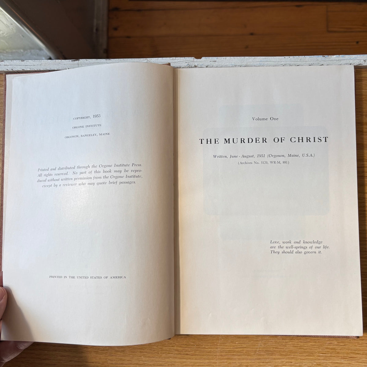 Wilhelm Reich - The Emotional Plague of Mankind, Vol. 1: The Murder of Christ - Limited Edition