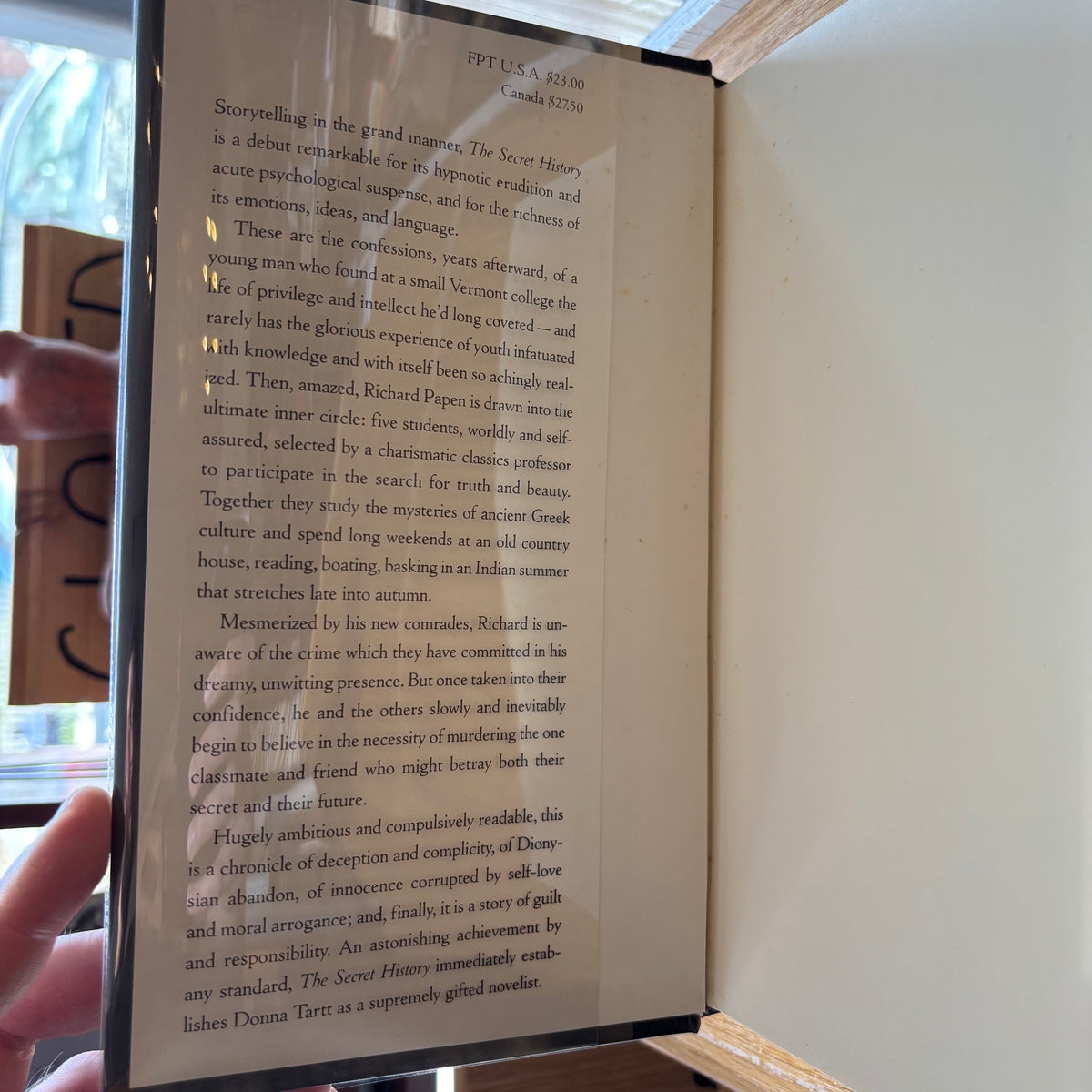 Donna Tartt - The Secret History - First Edition Second Printing