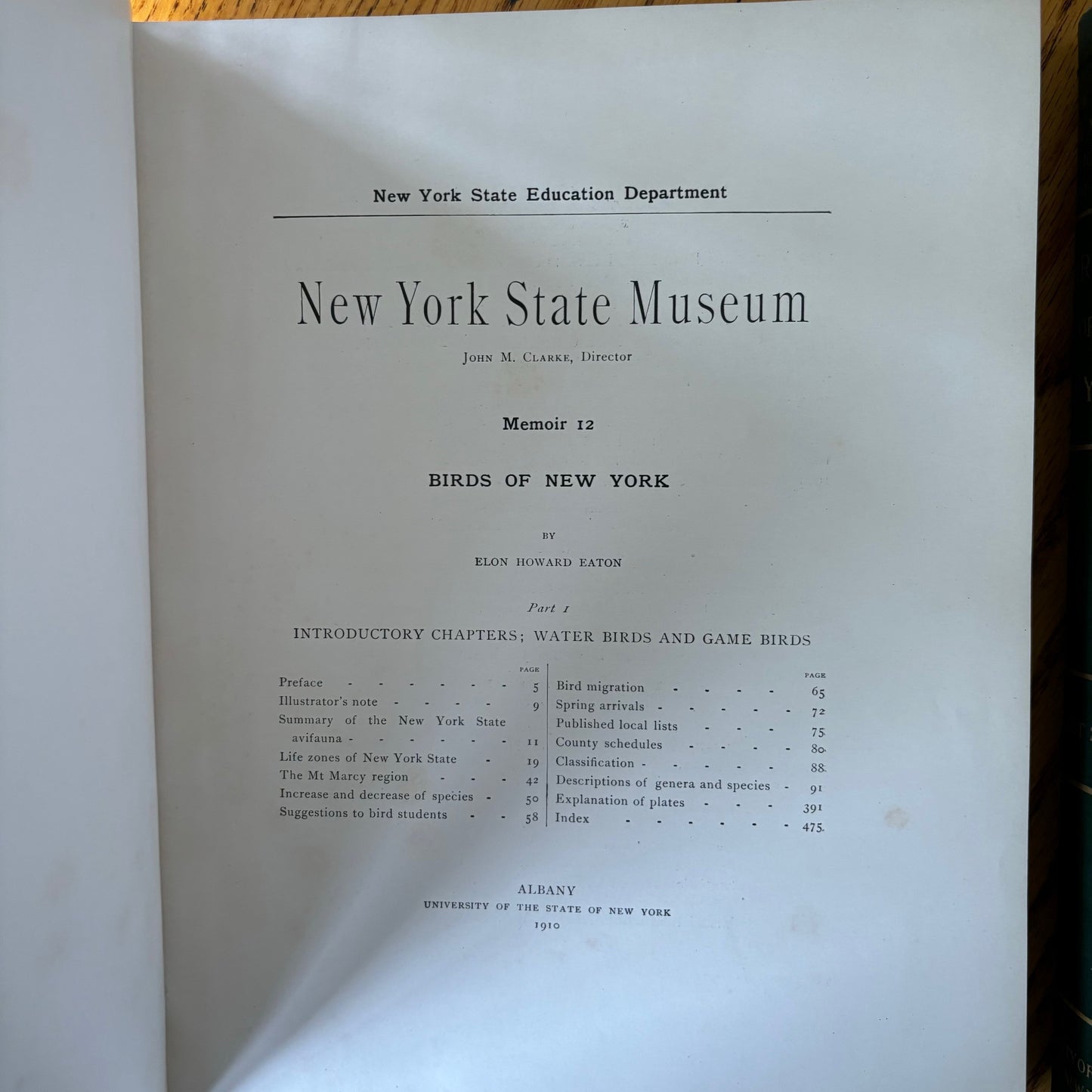 New York State Museum Memoir 12: Birds of New York - 2 Vols.