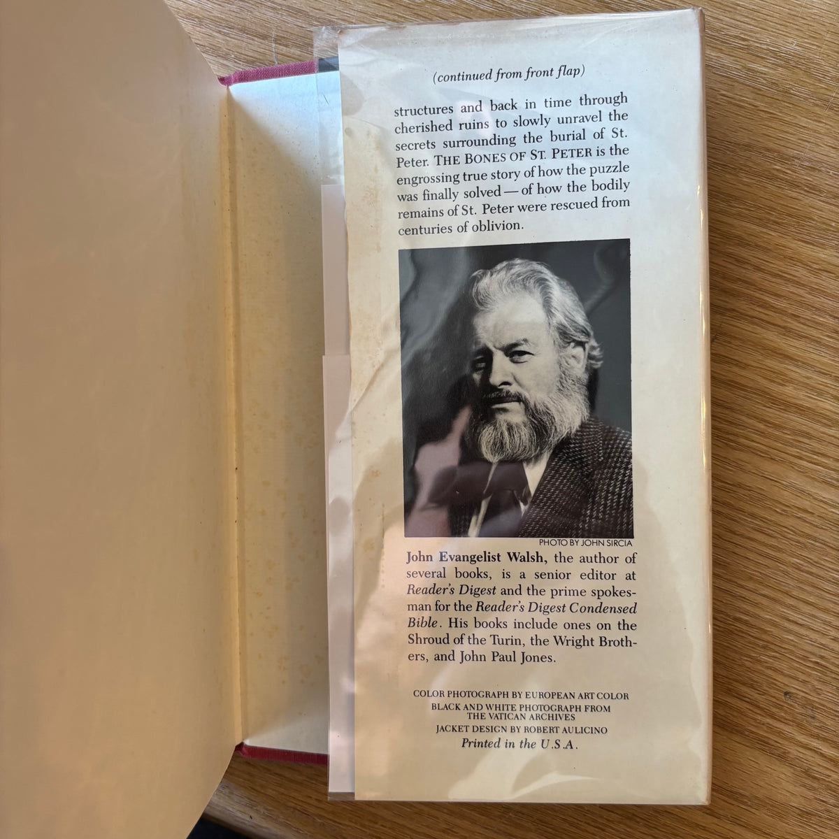 John Evangelist Walsh - The Bones of St. Peter - First Edition
