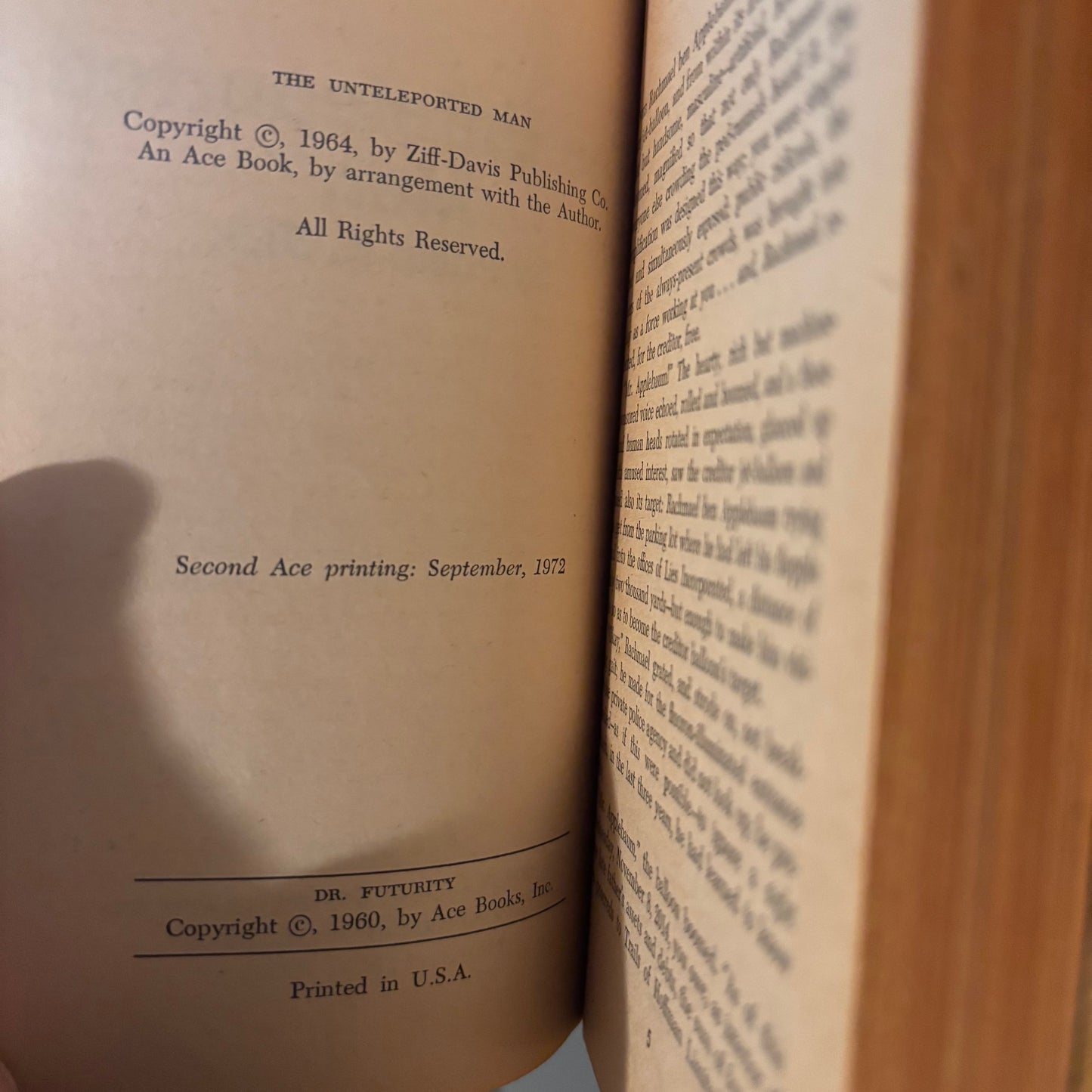 Philip K. Dick - The Unteleported Man / Dr. Futurity - Ace Double