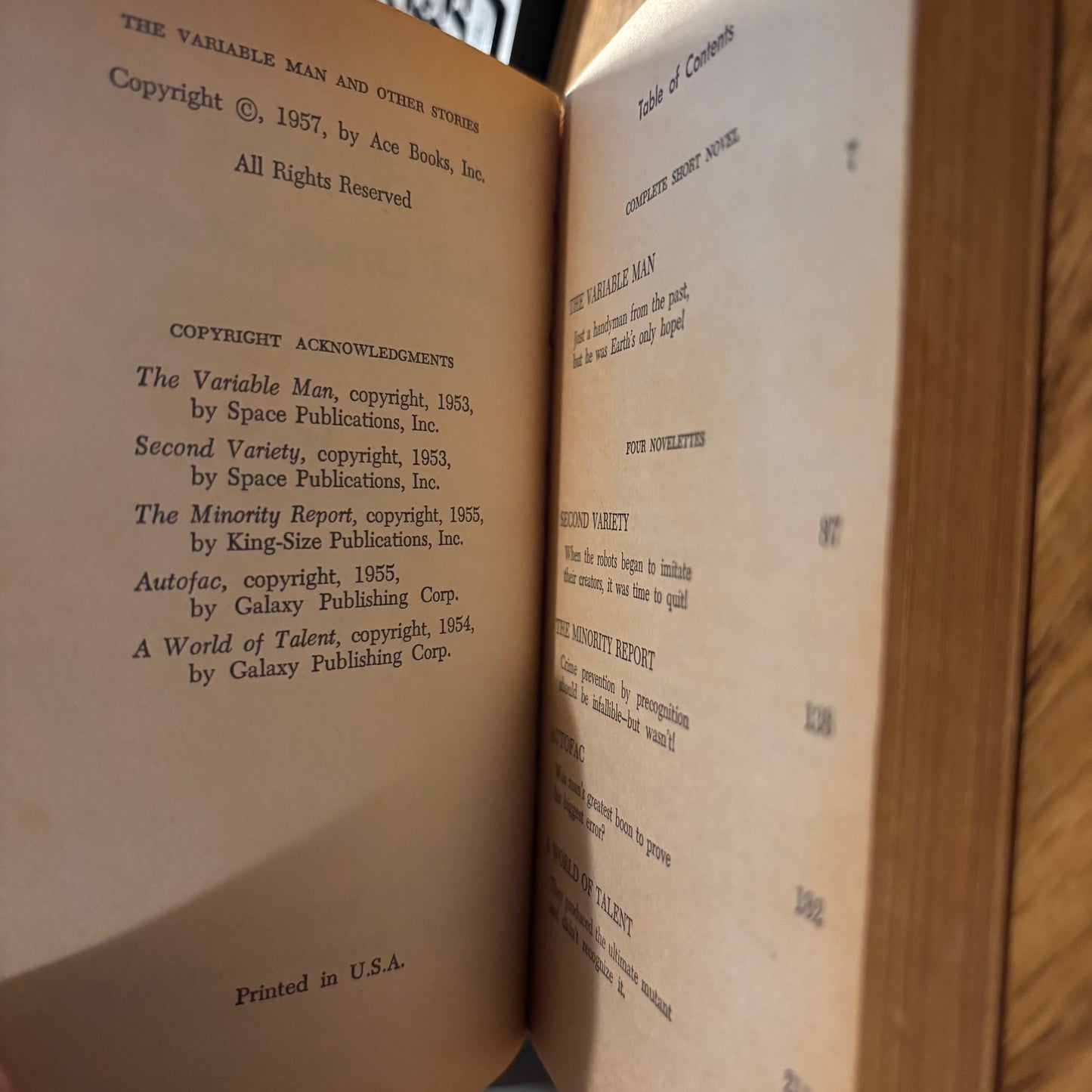 Philip K. Dick - The Variable Man and Other Stories  - First Edition