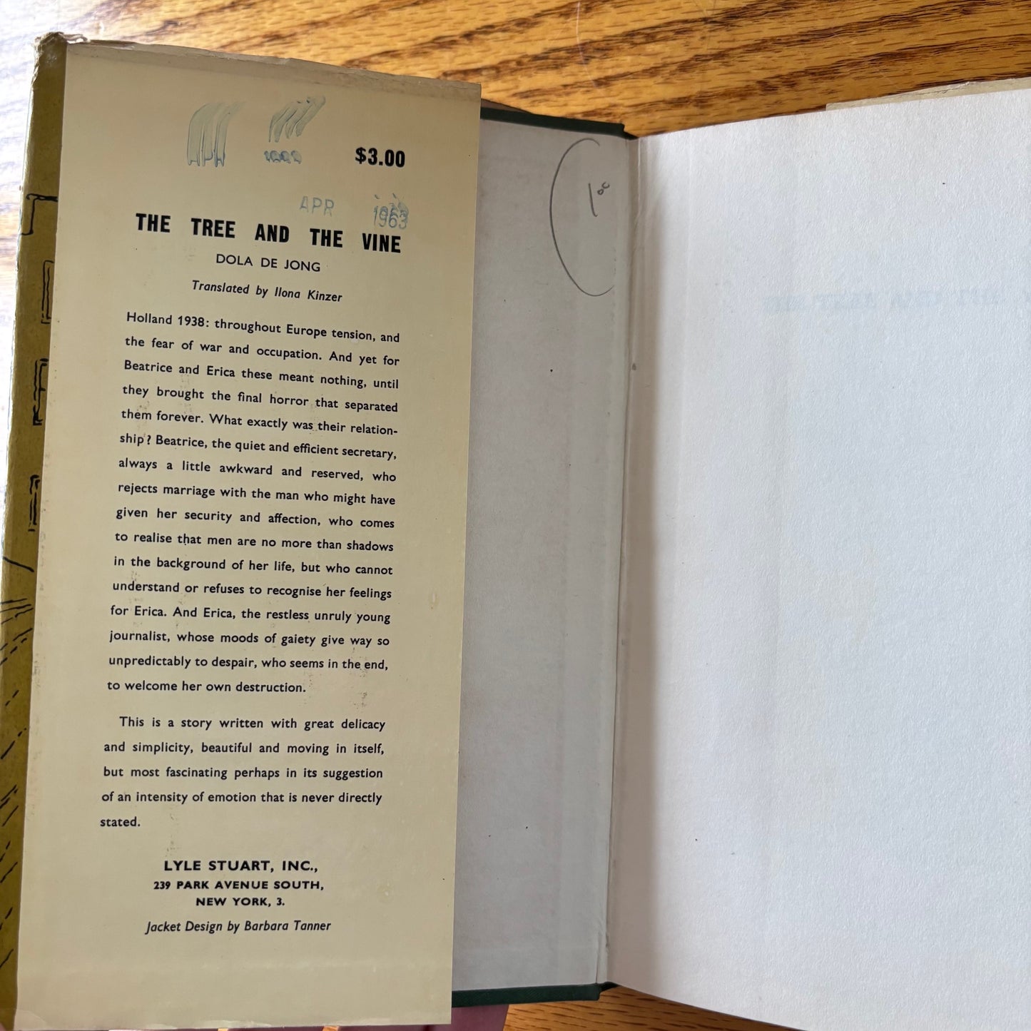 Dola de Jong - The Tree and the Vine - First Edition