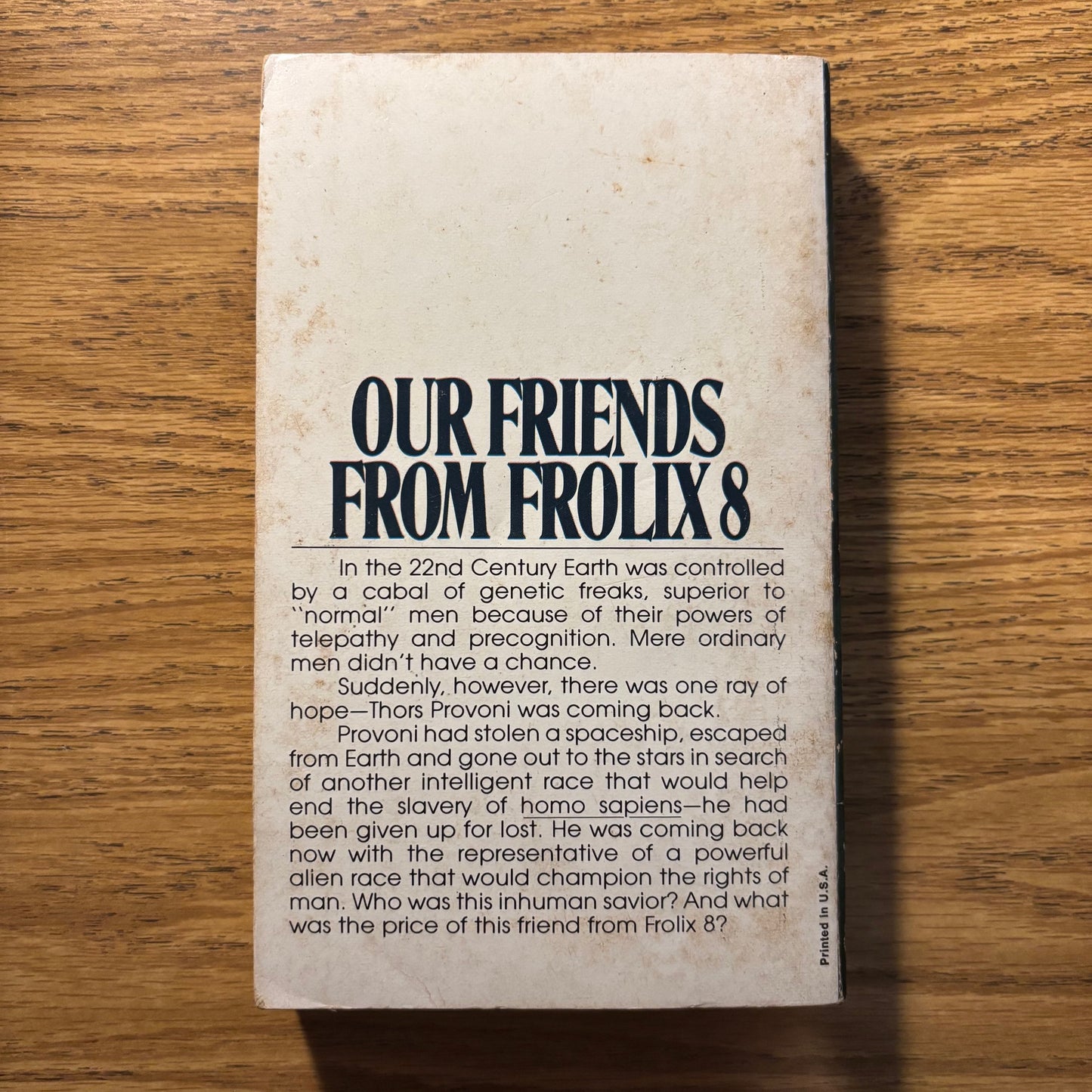 Philip K. Dick - Our Friends from Frolix 8 - First Edition Paperback