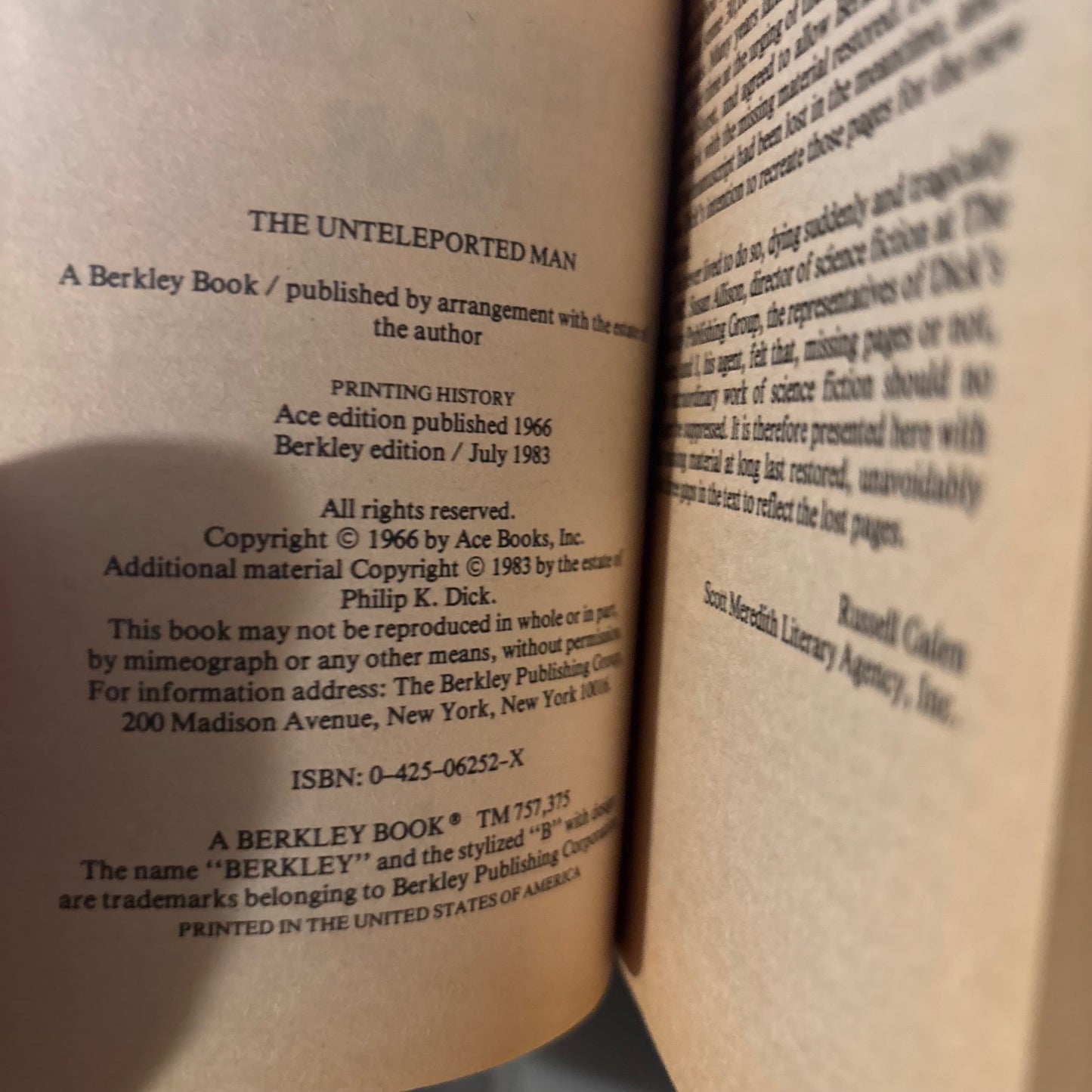 Philip K. Dick - The Unteleported Man