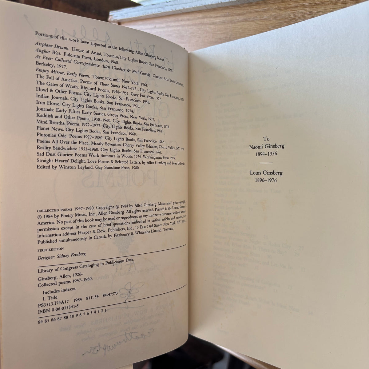 Allen Ginsberg - Collected Poems 1947-1980 - Signed First Edition