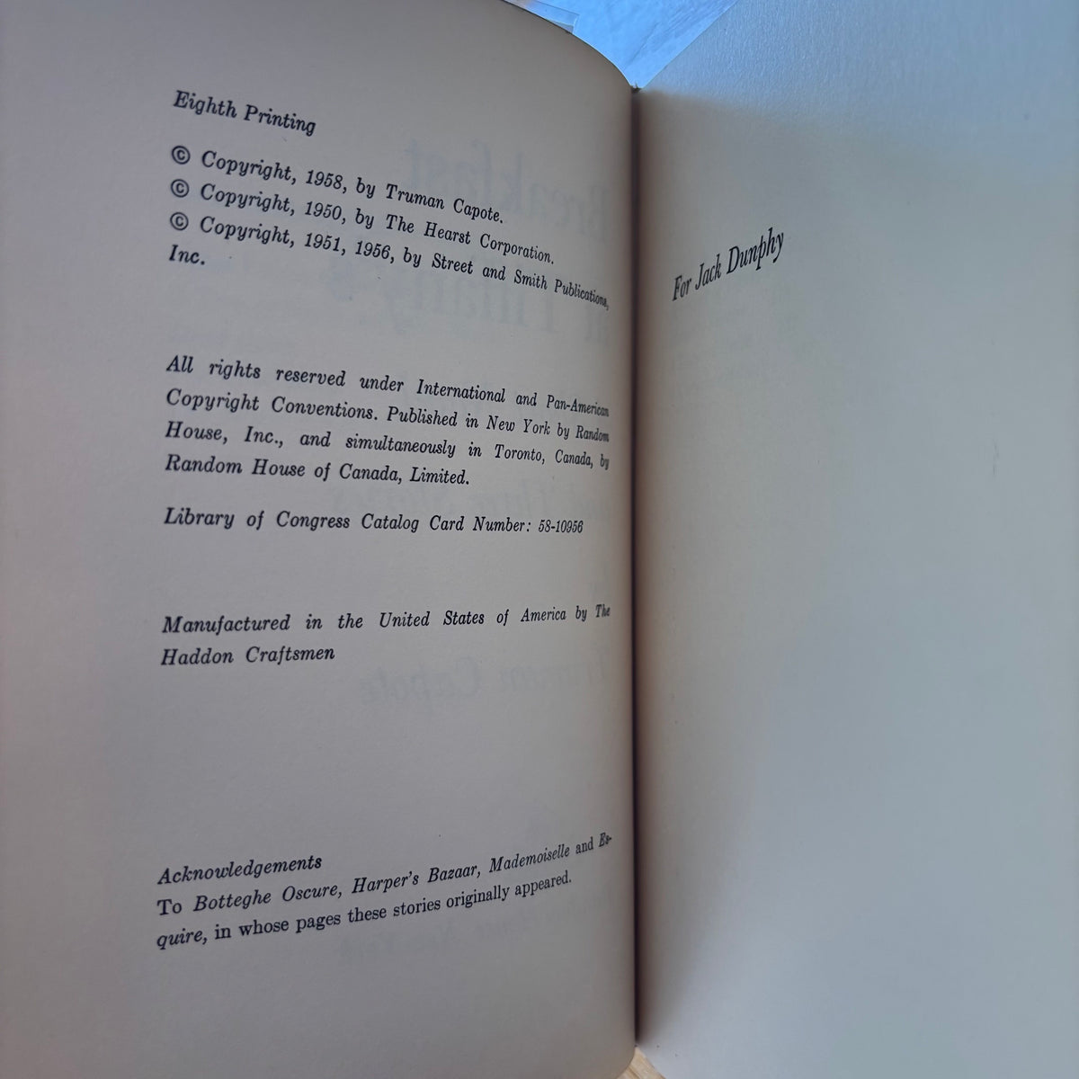 Truman Capote - Breakfast at Tiffany's