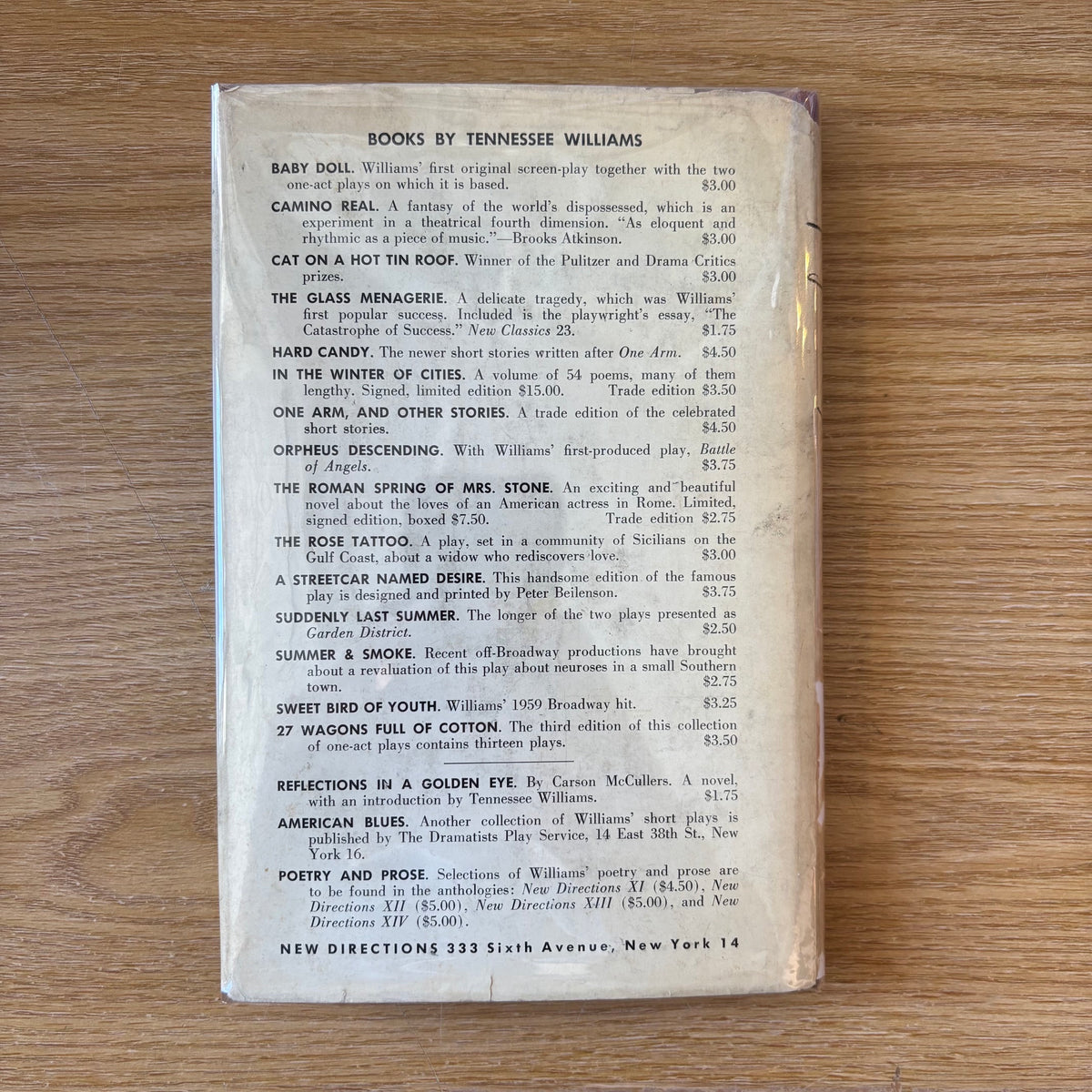 Tennessee Williams - Period of Adjustment - First Edition