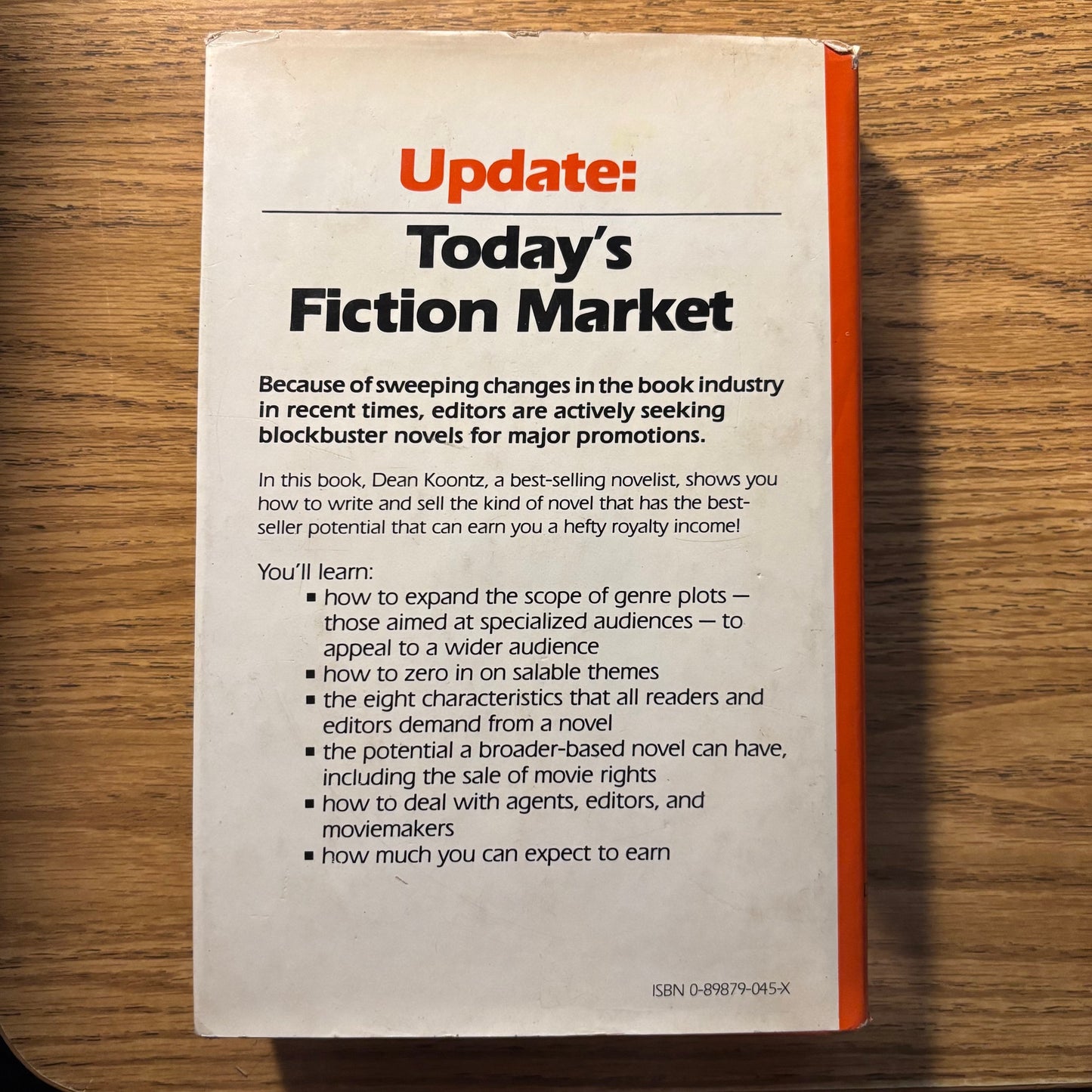 Dean Koontz - How to Write Best Selling Fiction - First Edition