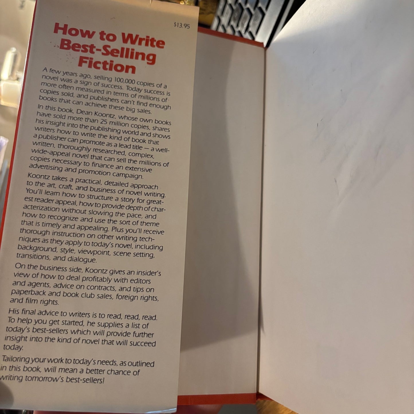 Dean Koontz - How to Write Best Selling Fiction - First Edition