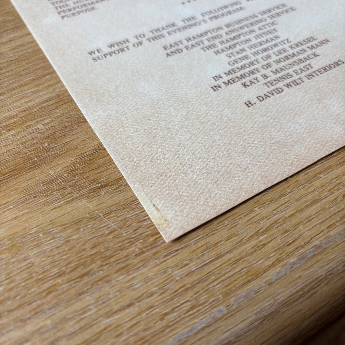 Edward Albee, Jane Chambers, Arthur Laurents - East End Gay Organization for Human Rights presents the Premiere of Three One Act Plays - Handbill Program