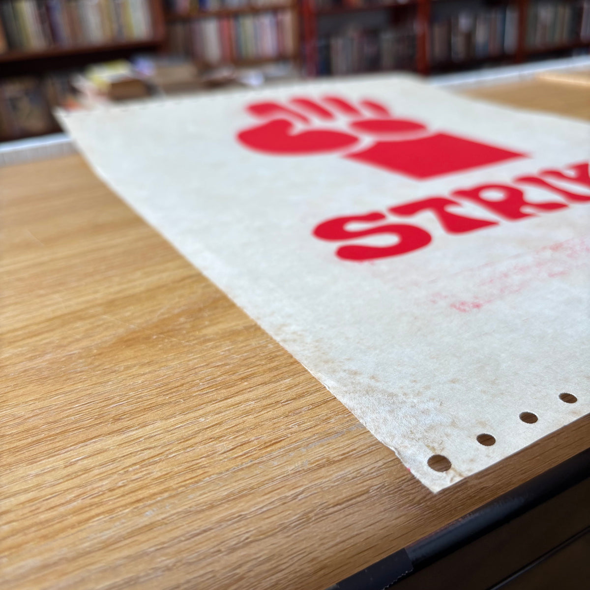 Harvard Strike Stenciled Protest Poster, ca. 1969