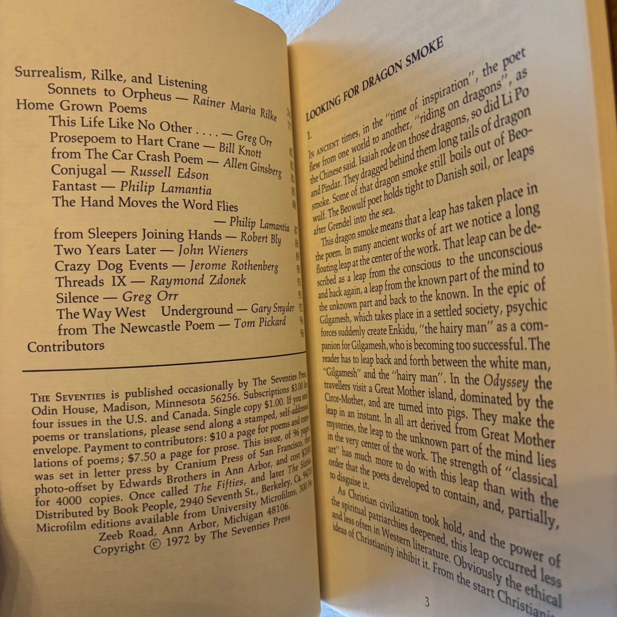 Robert Bly, ed. - The Seventies No. 1
