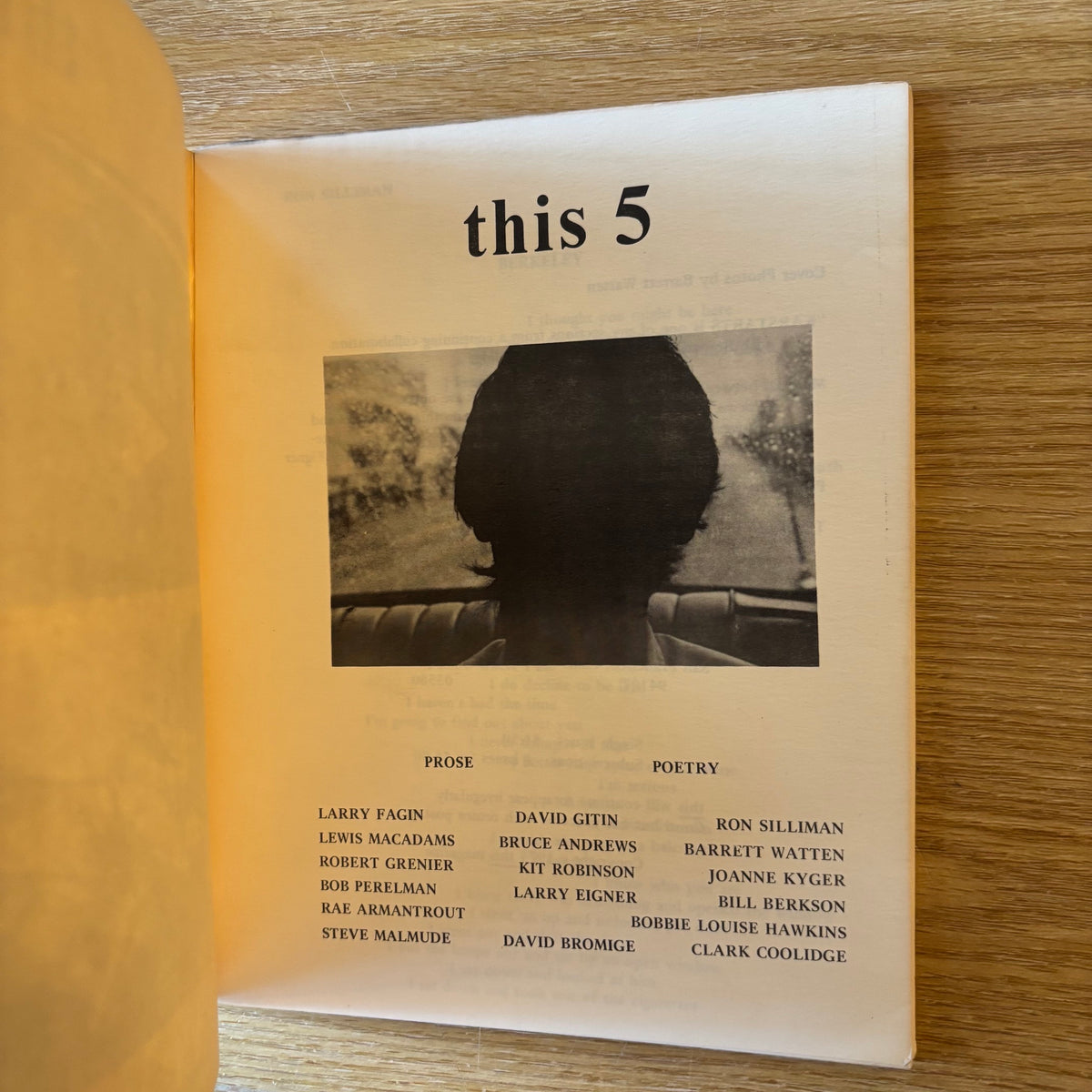 Barrett Watten, Robert Grenier, eds. - This 5