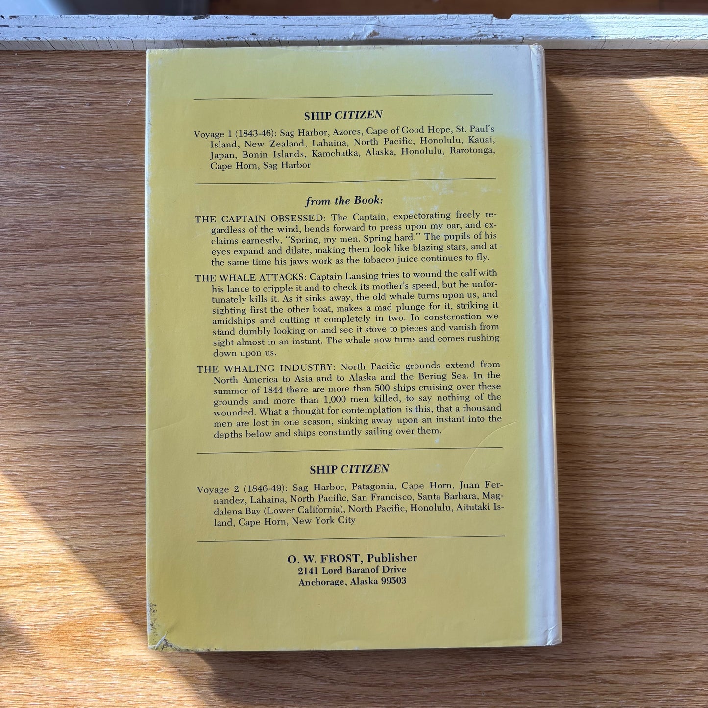 Erastus D. Bill - Citizen: An American Boy's Early Manhood Aboard a Sag Harbor Whale-Ship