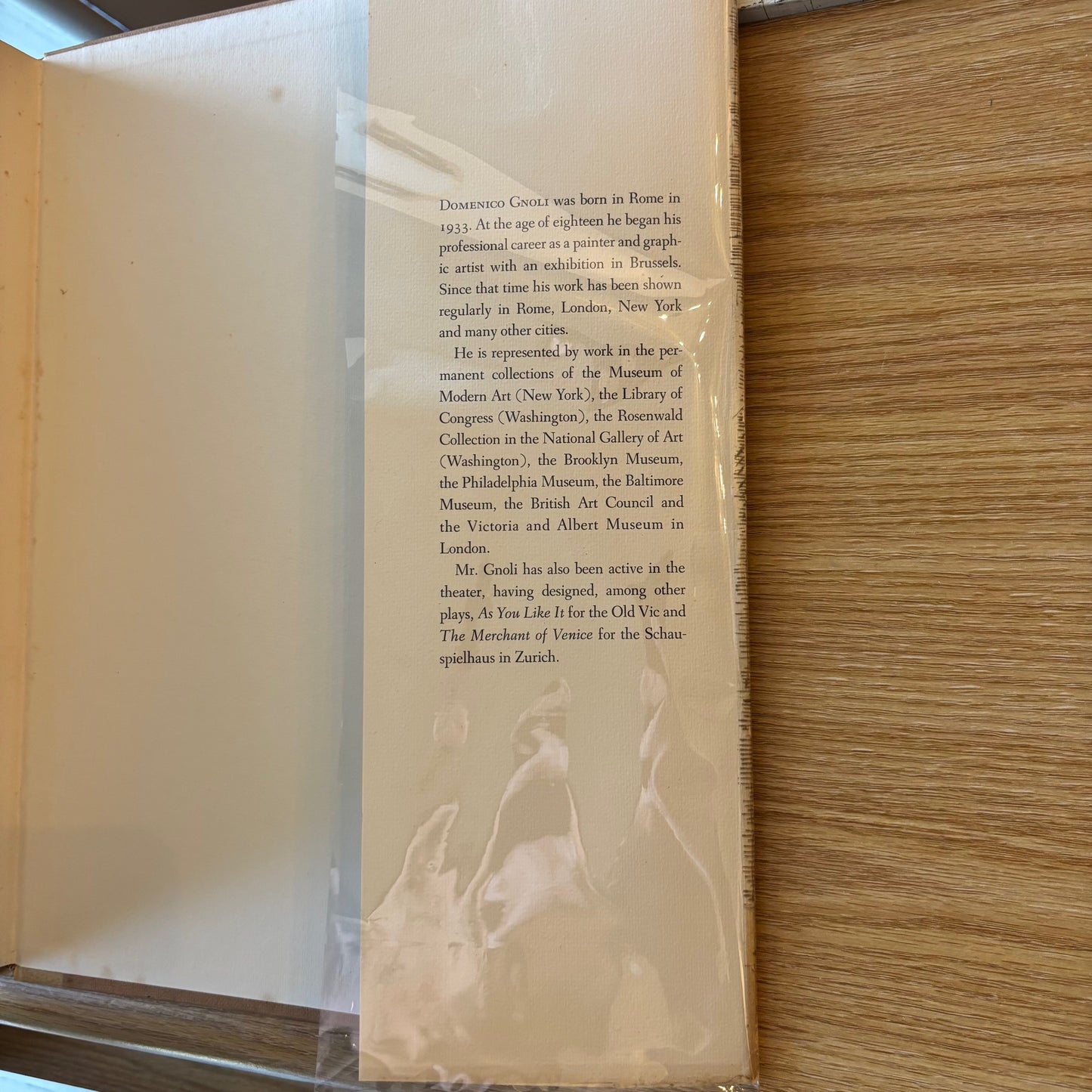Domenico Gnoli - Orestes, or the Act of Smiling - First Printing