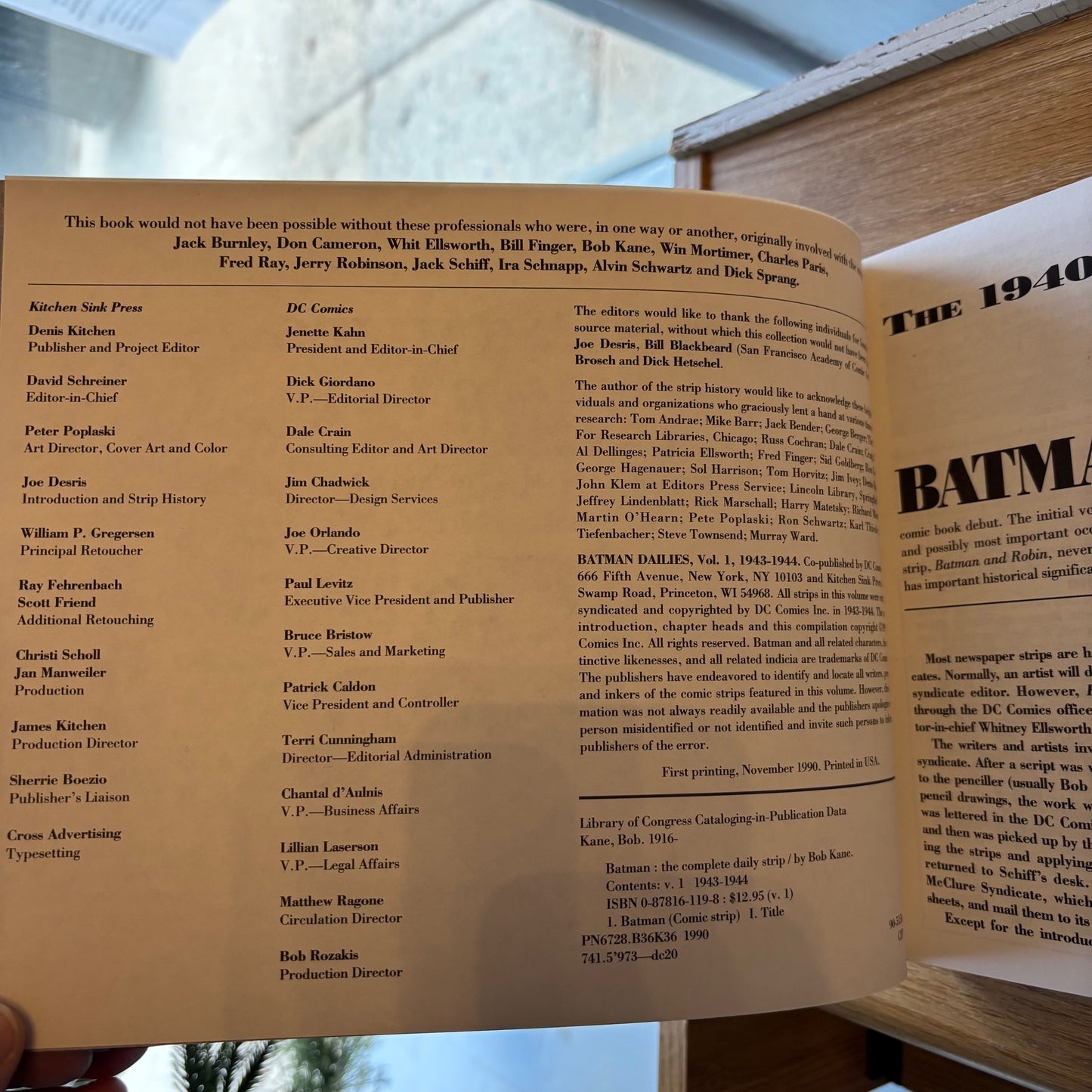 Bob Kane - Batman: The Dailies Volume I: 1943-1946 - First Edition
