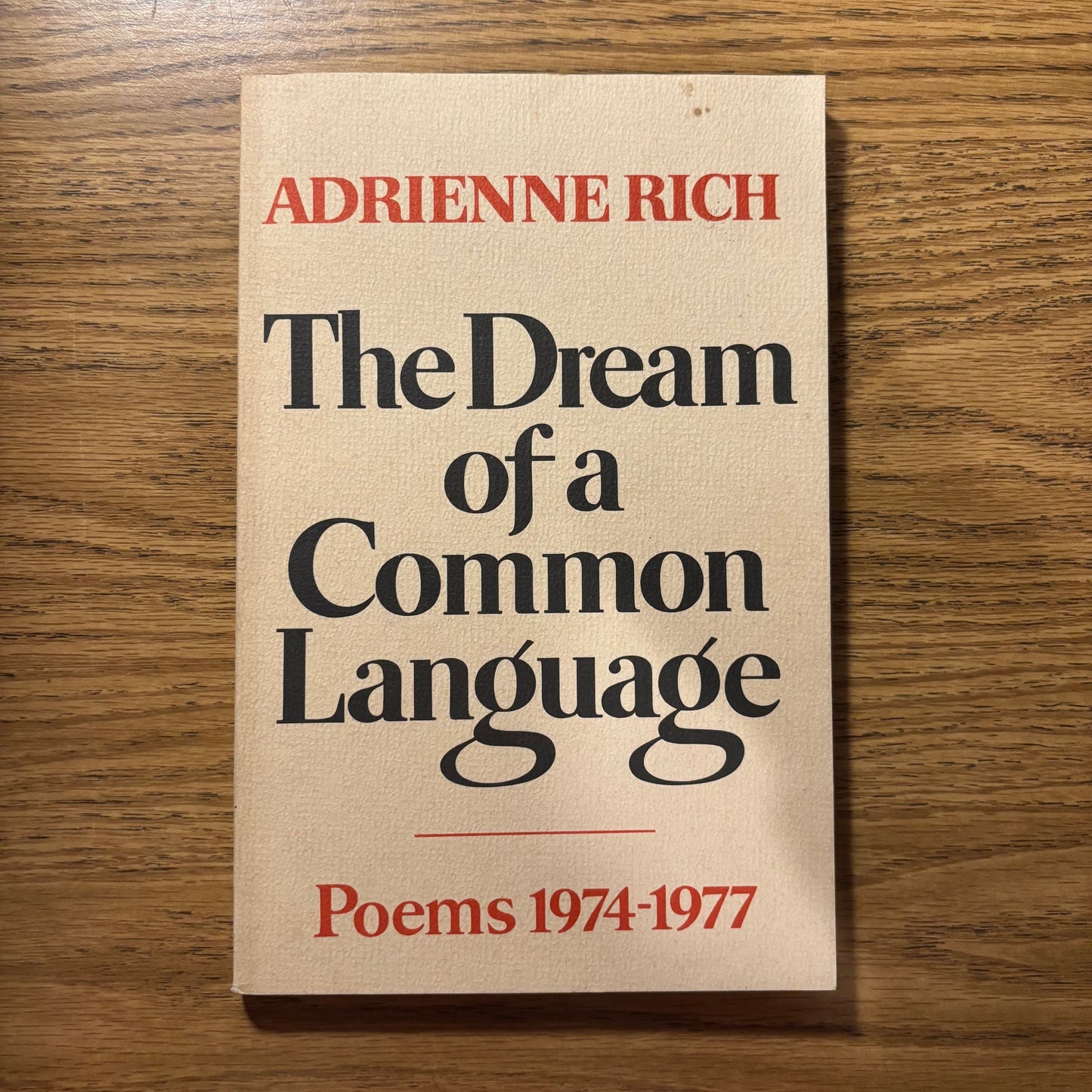 Adrienne Rich - The Dream of a Common Language - Signed