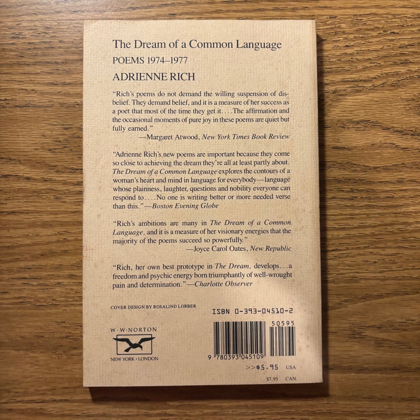 Adrienne Rich - The Dream of a Common Language - Signed