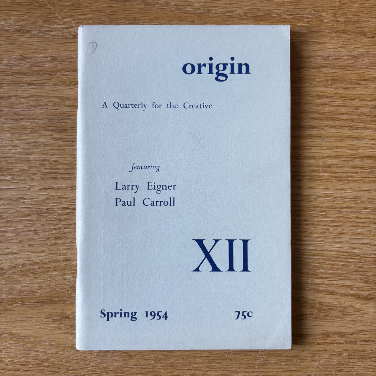 Cid Corman, ed. - Origin XII