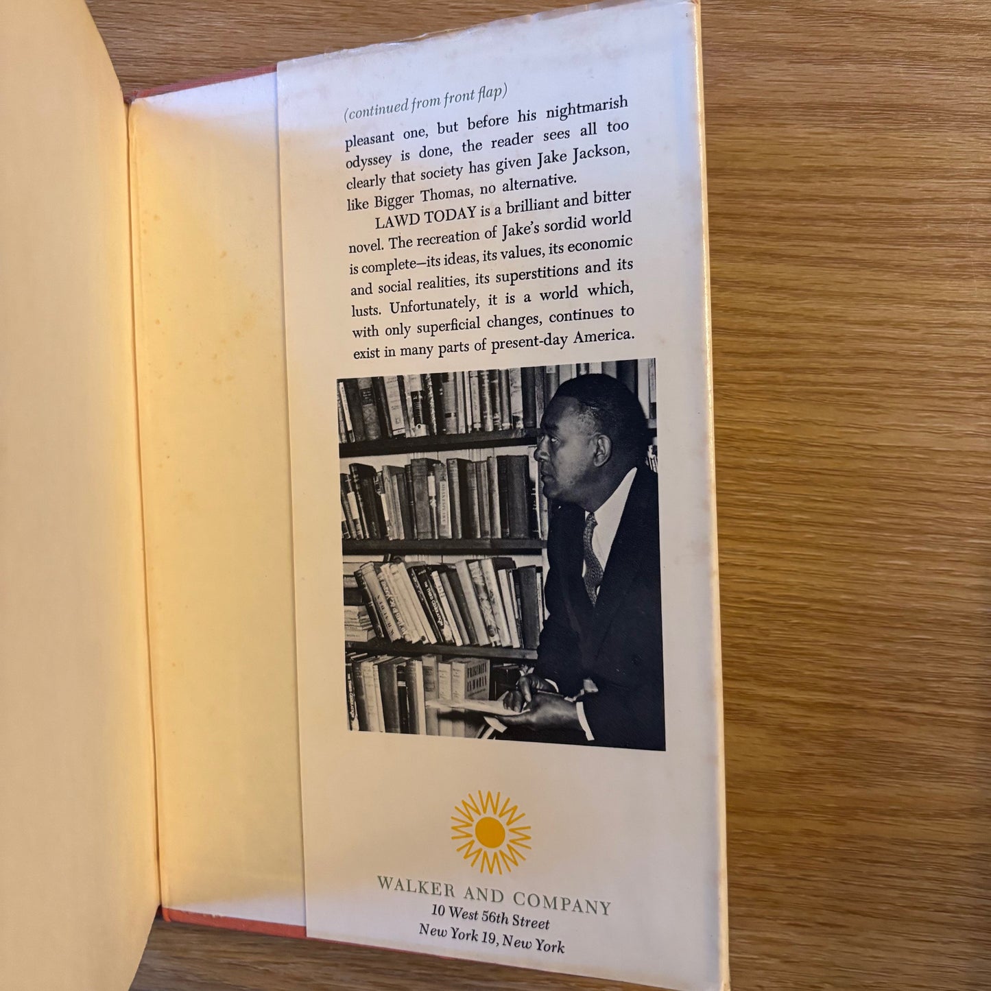 Richard Wright - Lawd Today - First Edition