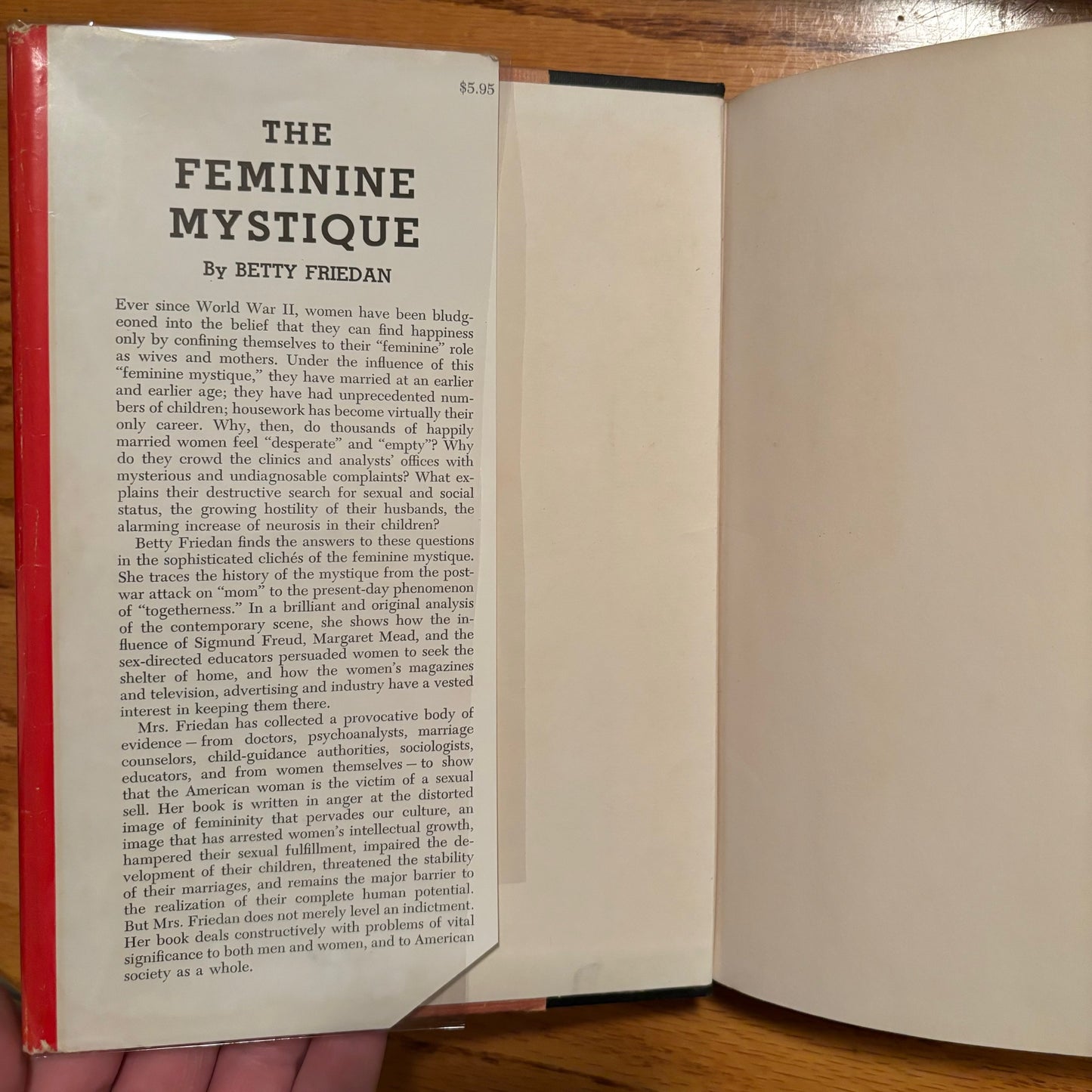 Betty Friedan - The Feminine Mystique - First Edition