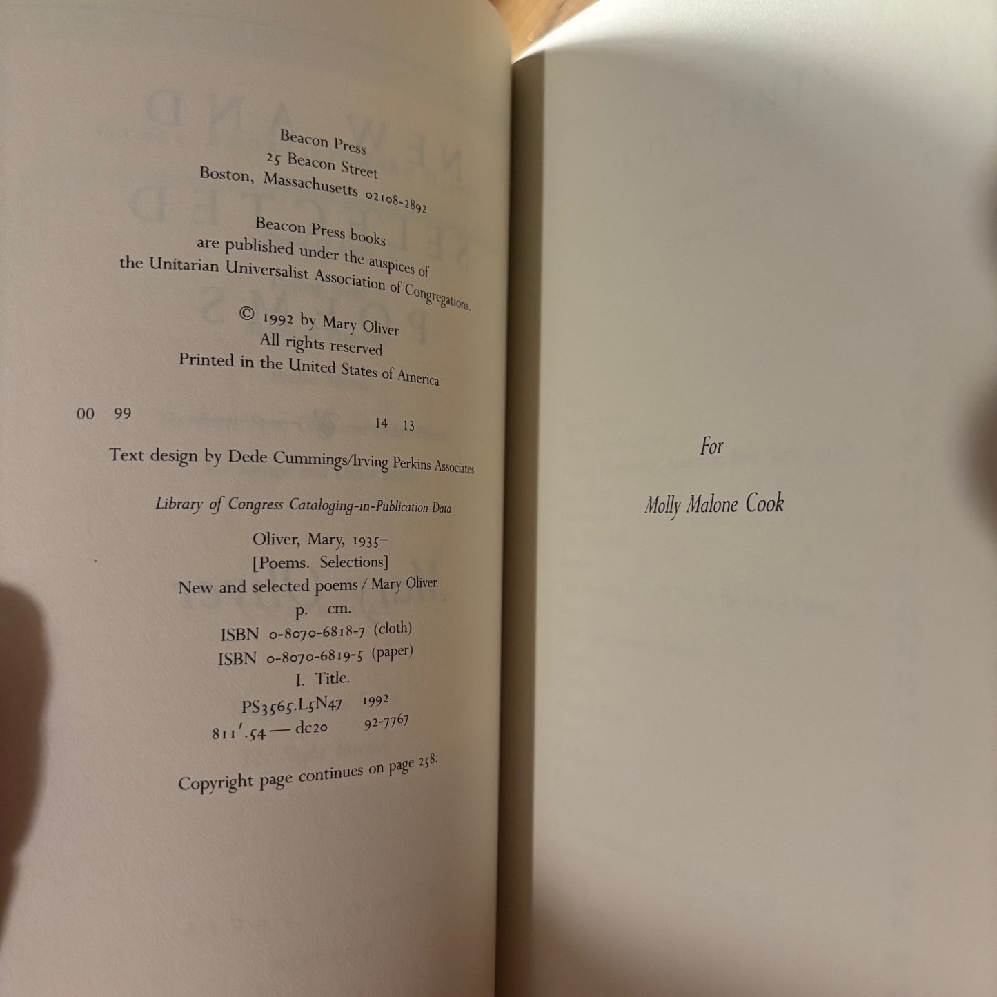 Mary Oliver - New and Selected Poems