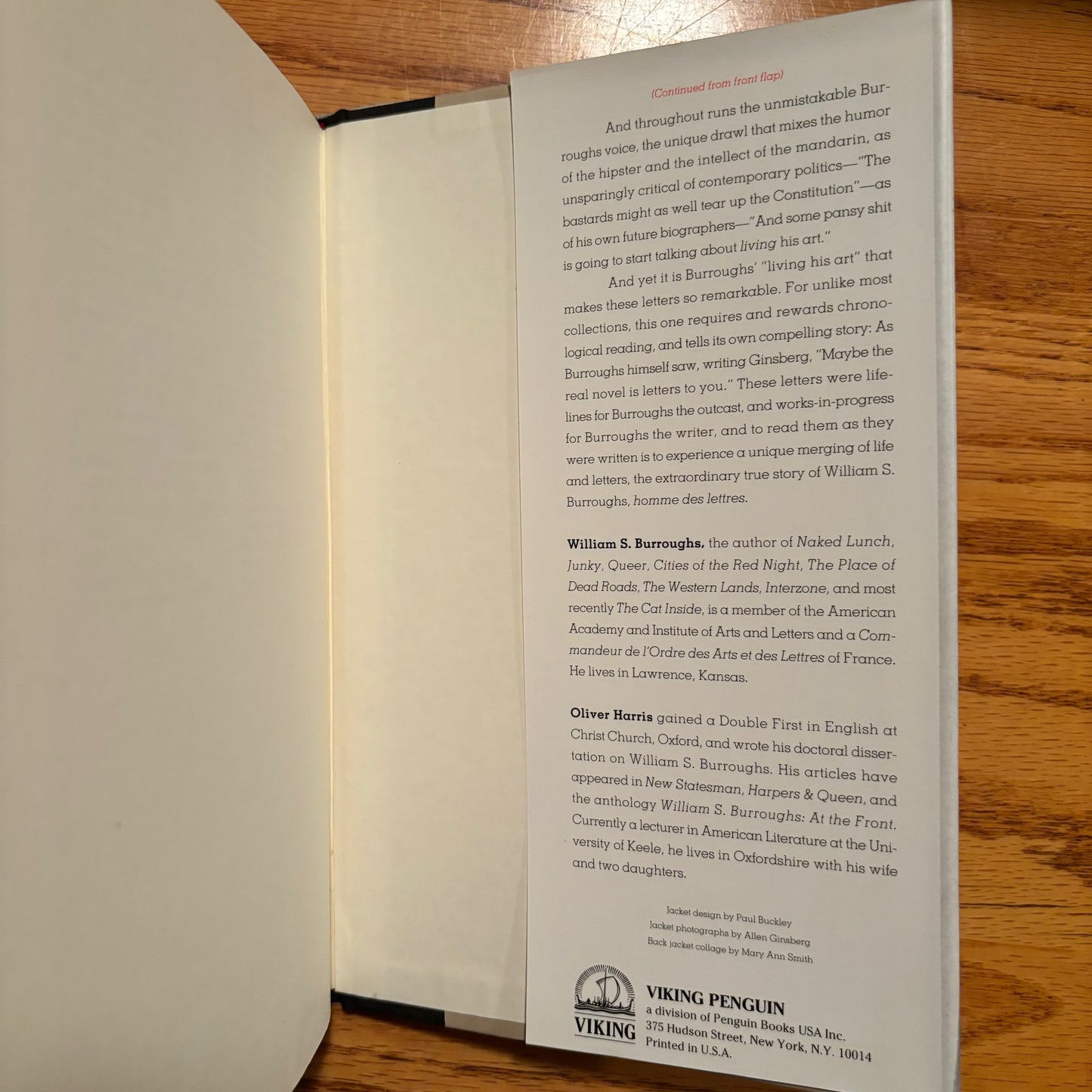 The Letters of William S. Burroughs 1945-1959