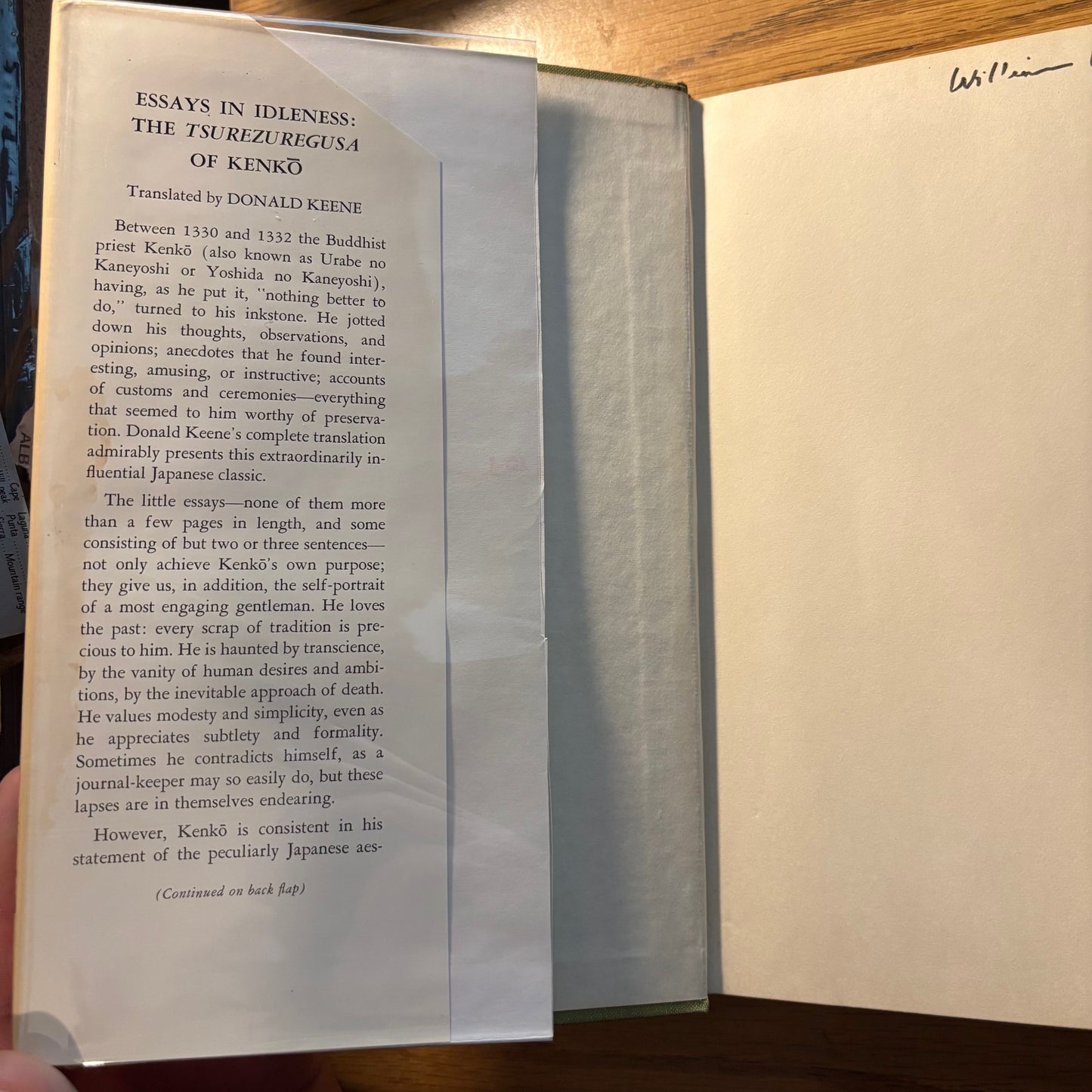 Kenko - Essays in Idleness: The Tsurezuregusa of Kenko - First Edition