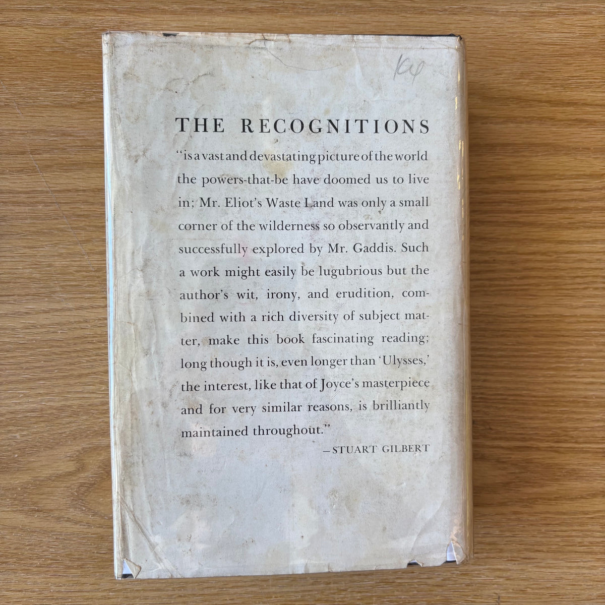 William Gaddis - The Recognitions - First Edition