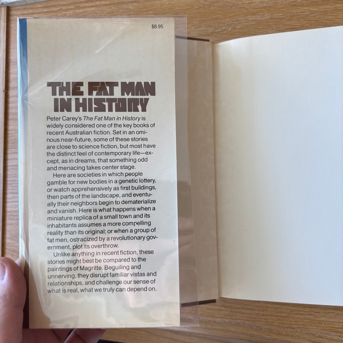 Peter Carey - The Fat Man in History - First Edition