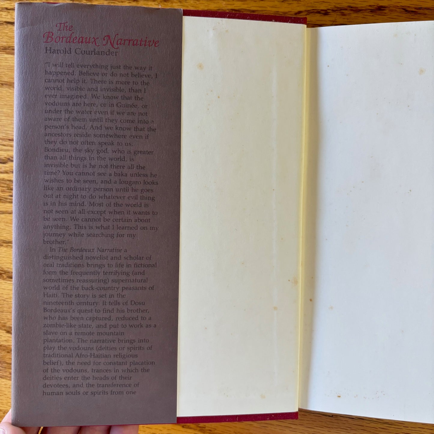 Harold Courlander - The Bordeaux Narrative