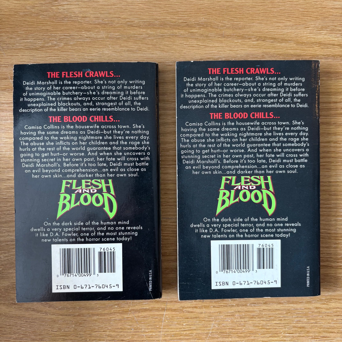 D.A. Fowler - Flesh and Blood - First Edition