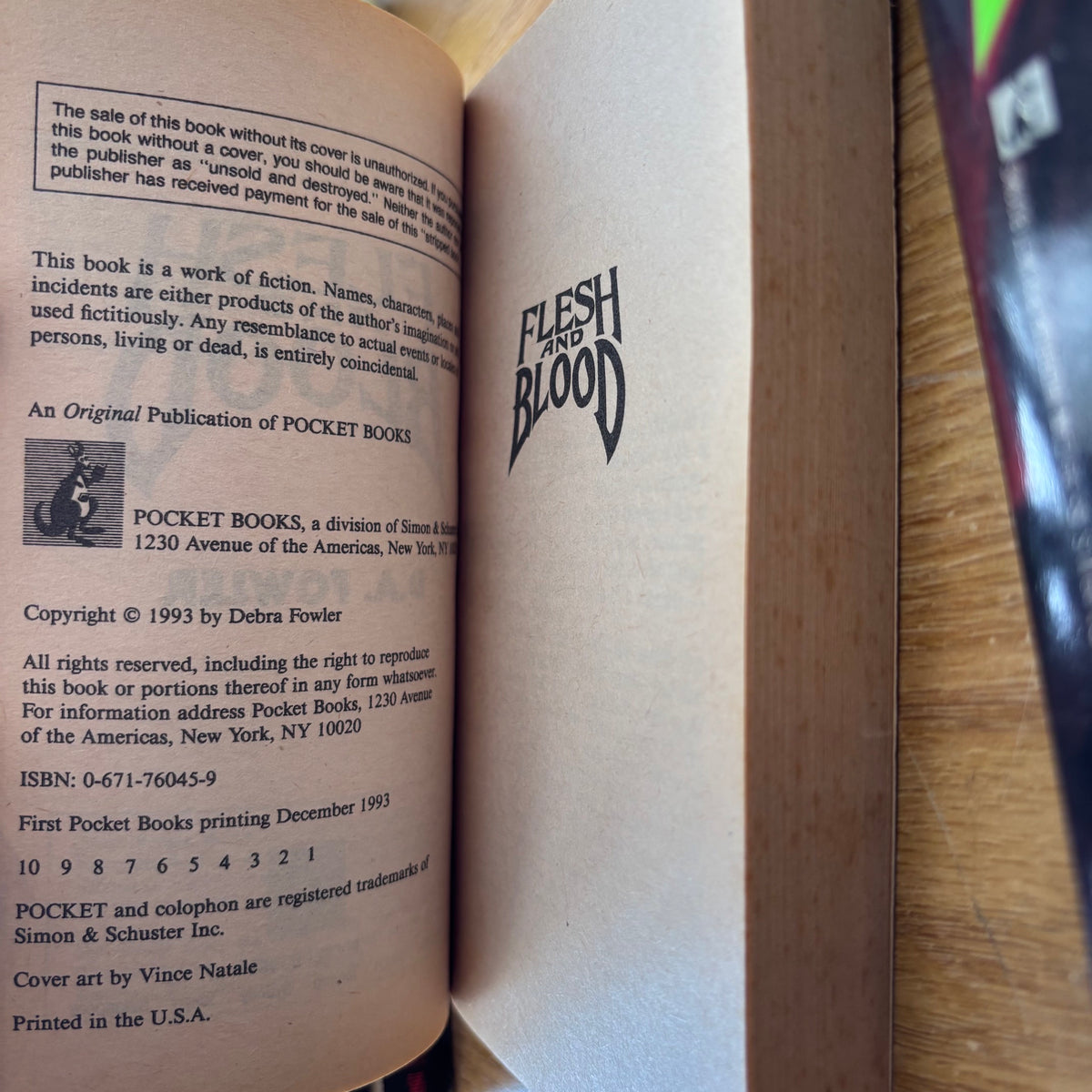 D.A. Fowler - Flesh and Blood - First Edition