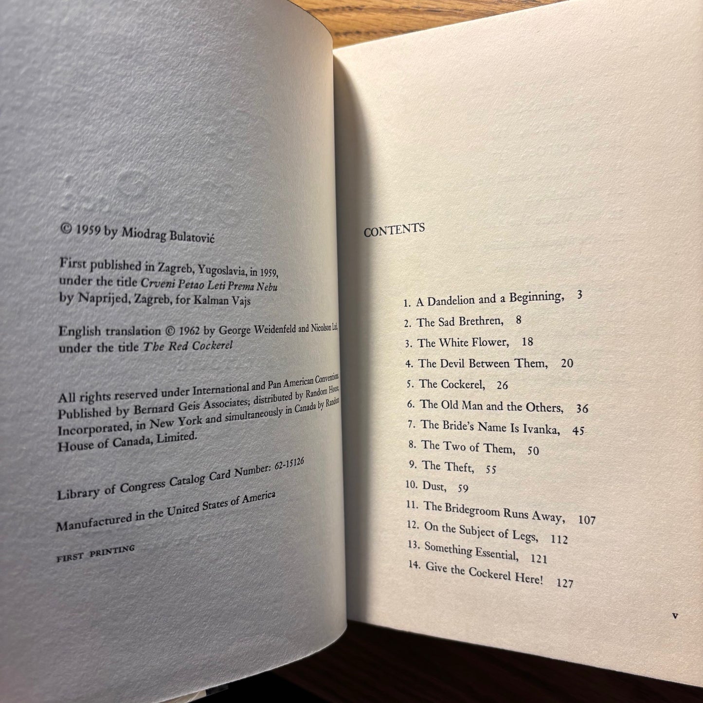 Miodrag Bulatovic - The Red Cock Flies to Heaven - First Edition