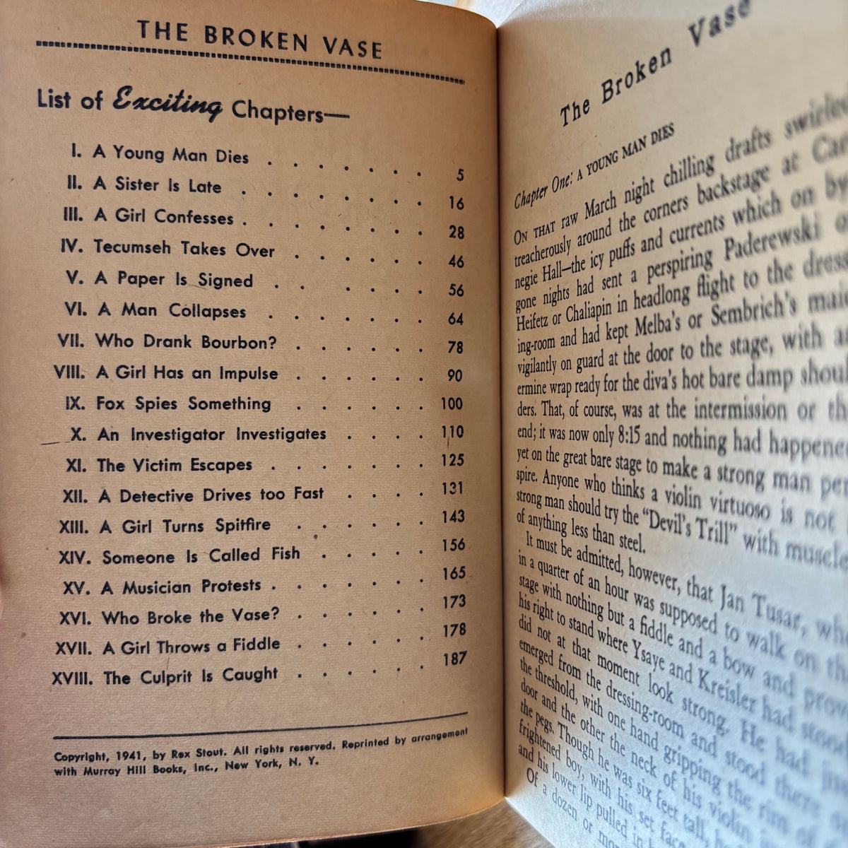 Rex Stout - Broken Vase