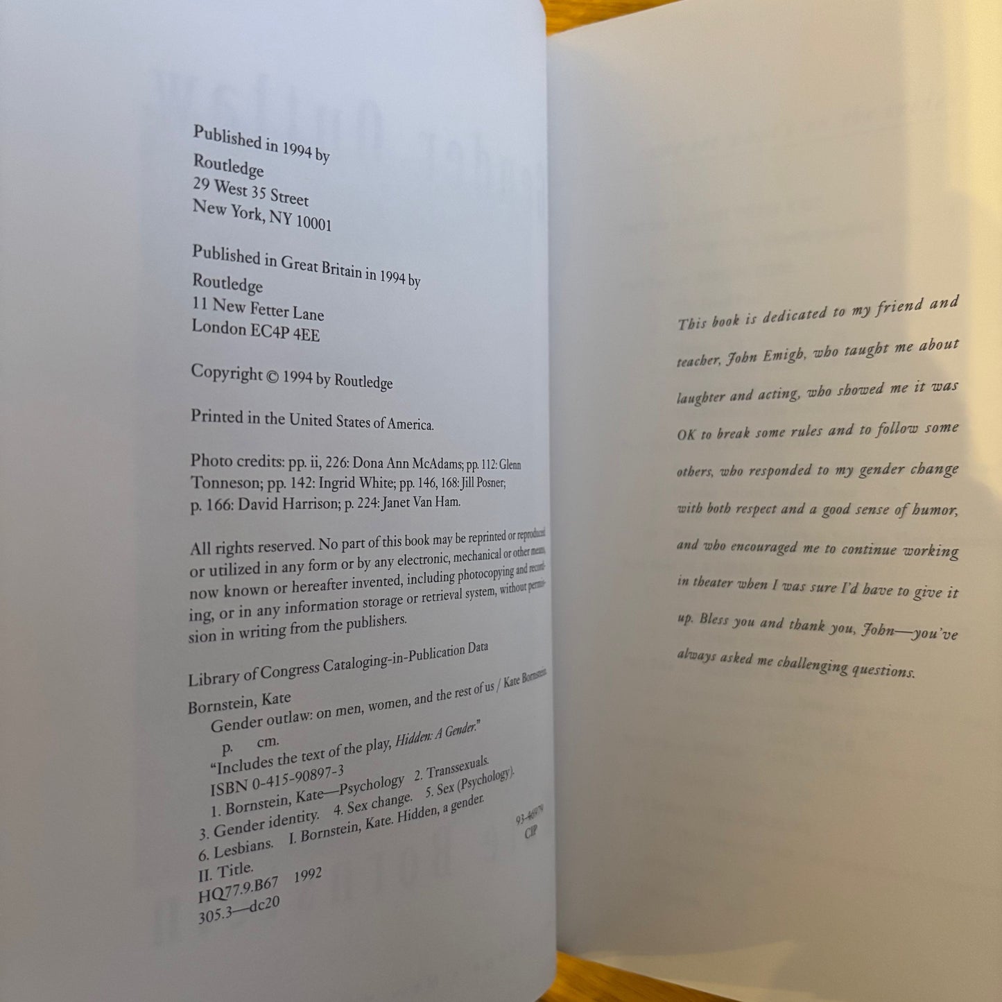Kate Bornstein - Gender Outlaw