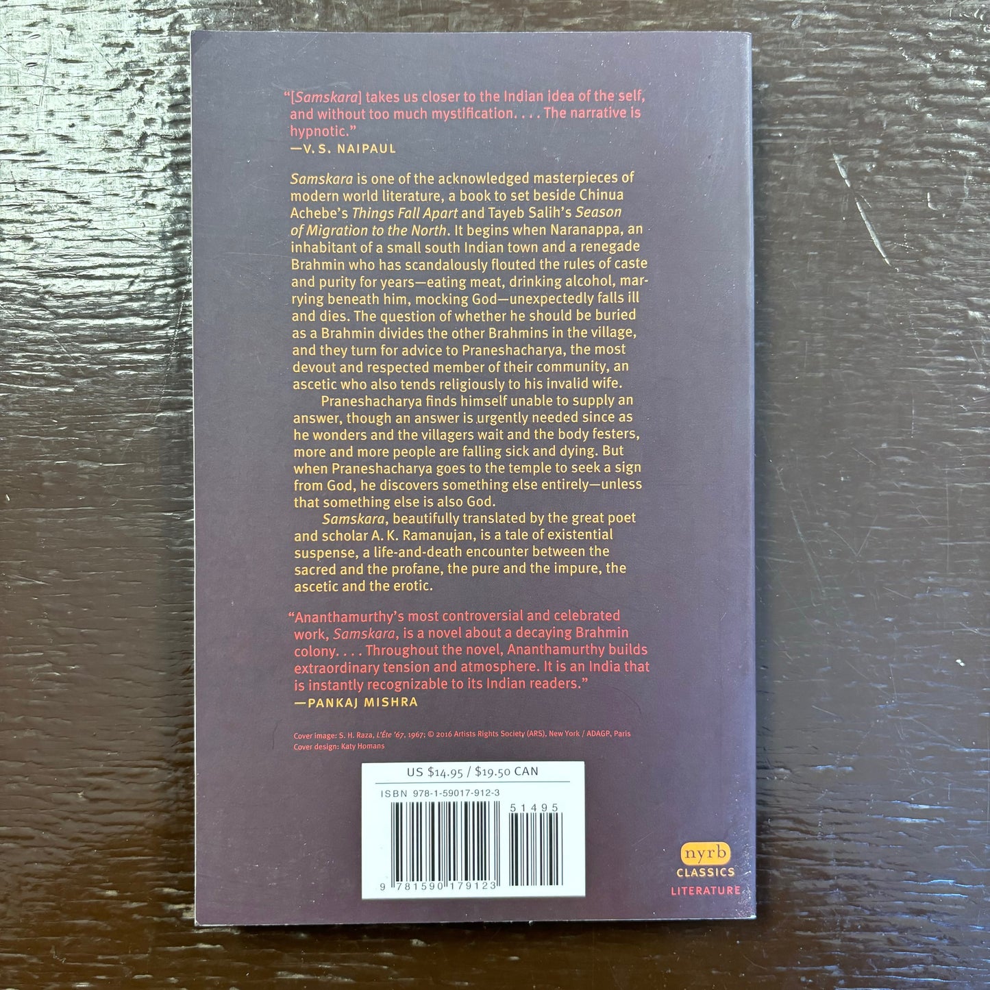 U.R. Ananthamurthy - Samskara: A Rite for a Dead Man