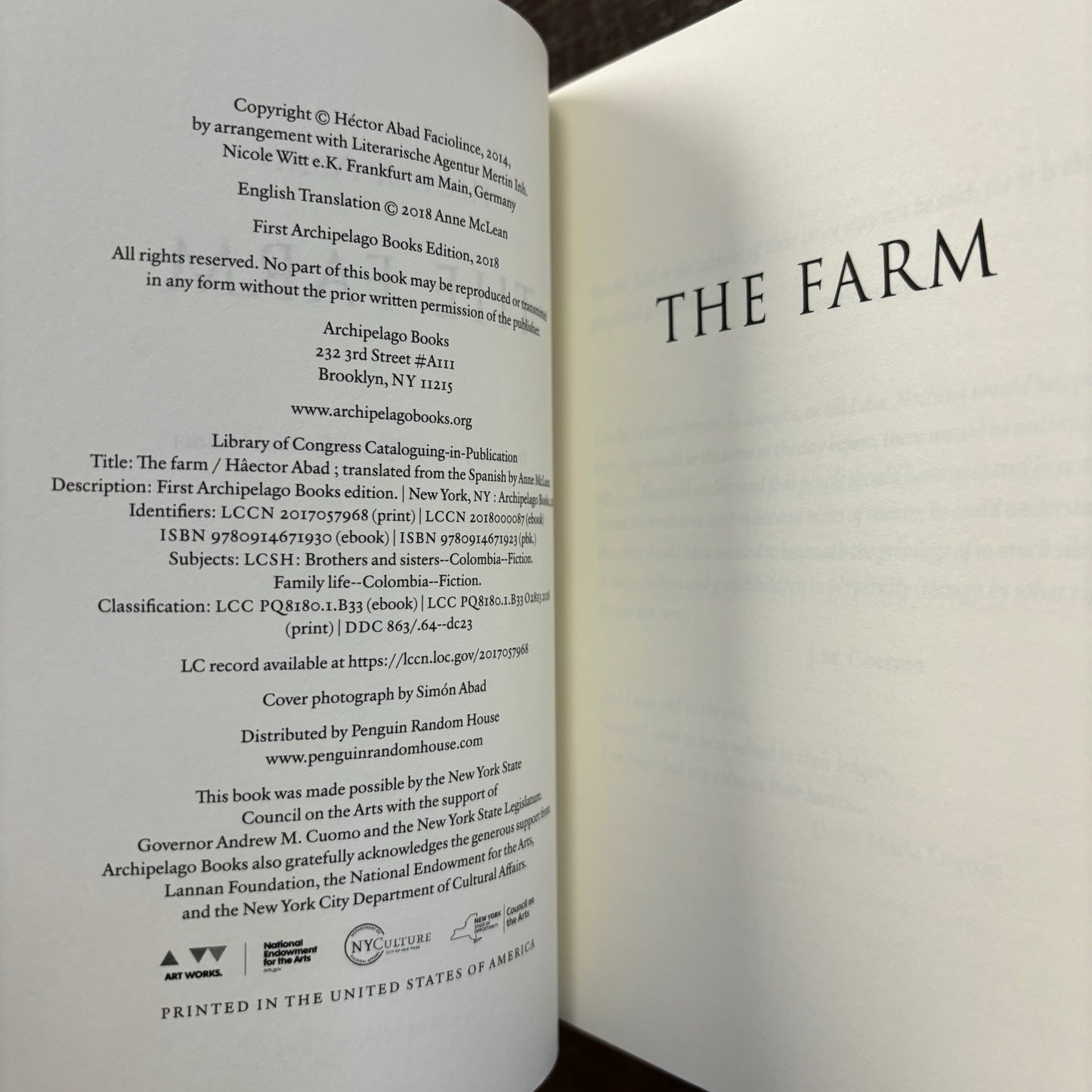 Hector Abad - The Farm