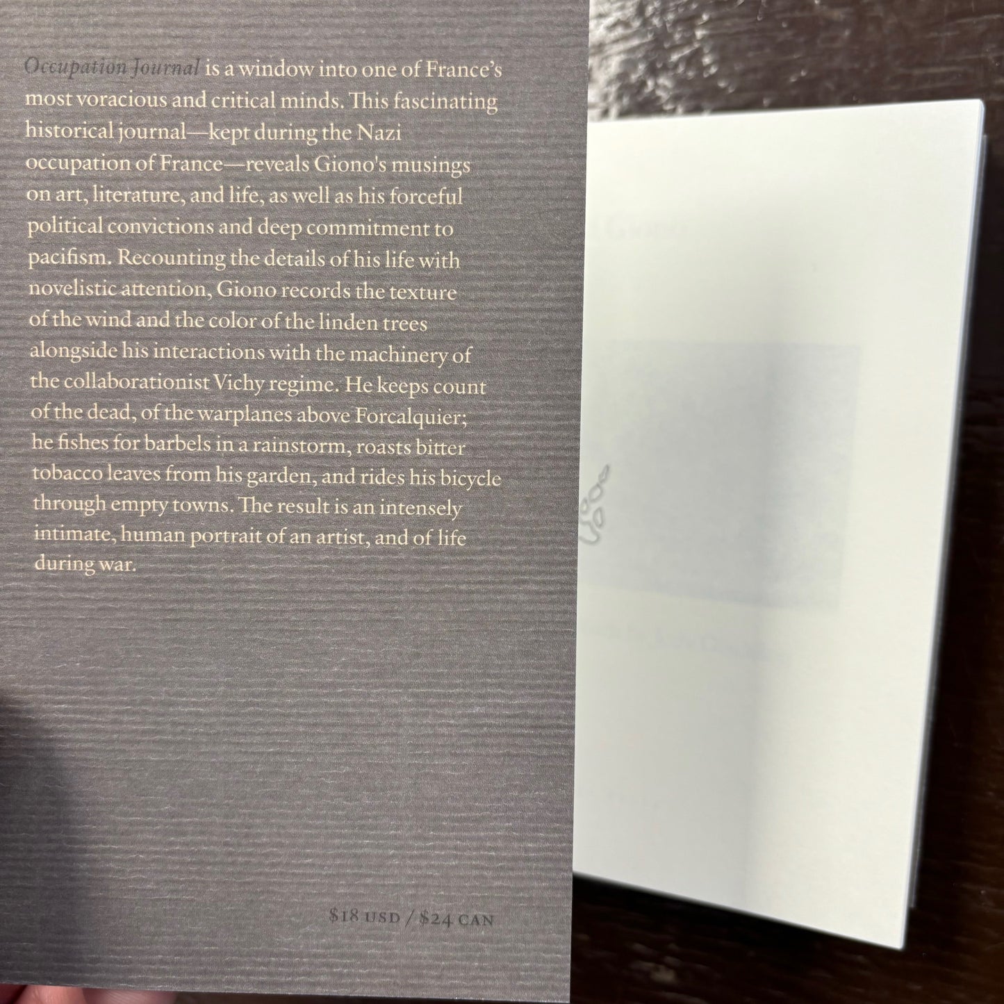 Jean Giono - Occupation Journal