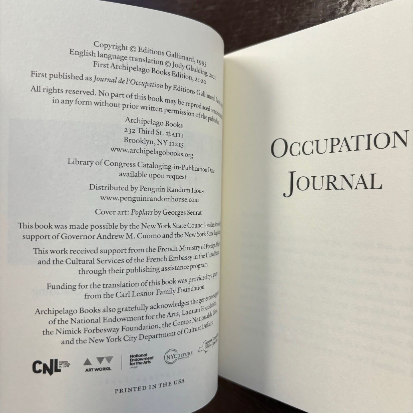 Jean Giono - Occupation Journal
