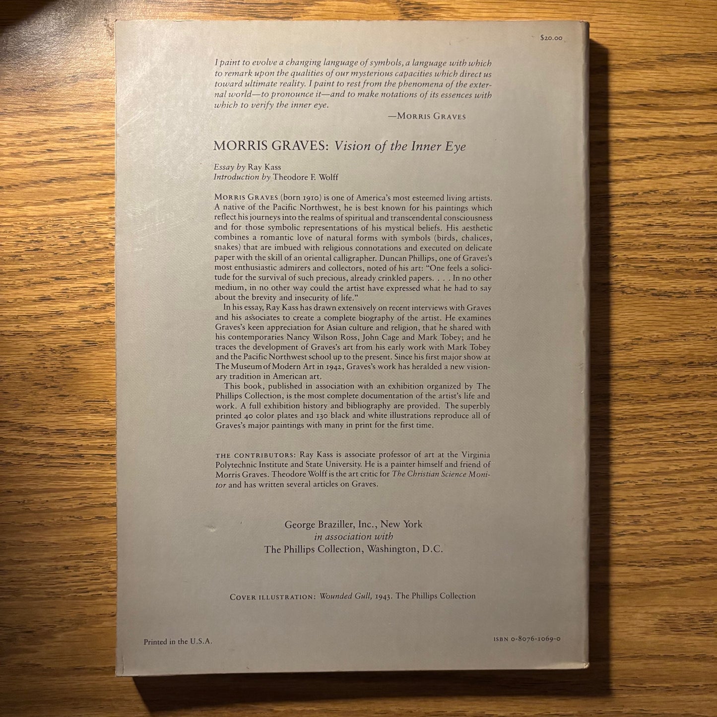 Ray Kass - Morris Graves: Vision of the Inner Eye