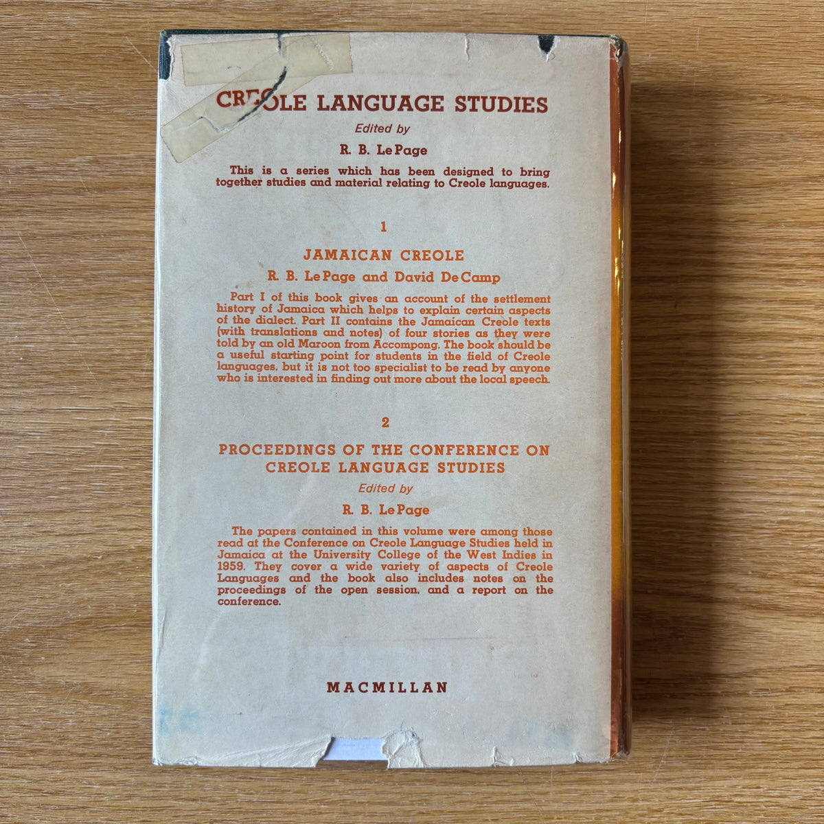 Frederic G. Cassidy - Jamaica Talk: Three Hundred Years of the English Language in Jamaica