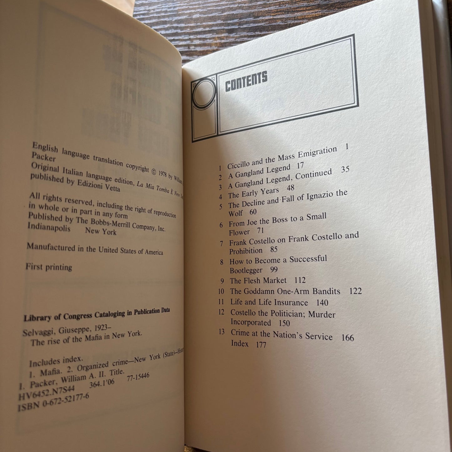Giuseppe Selvaggi - The Rise of the Mafia in New York - First Edition