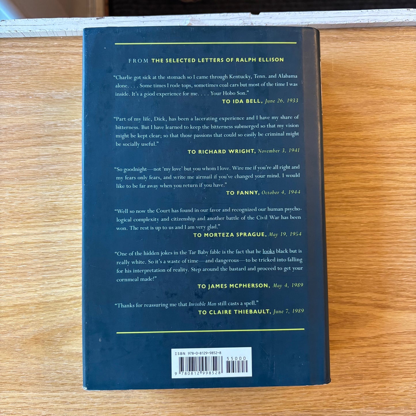 Ralph Ellison - The Selected Letters - First Edition