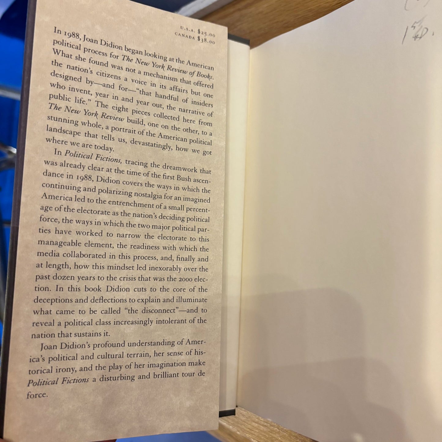 Joan Didion - Political Fictions - First Edition